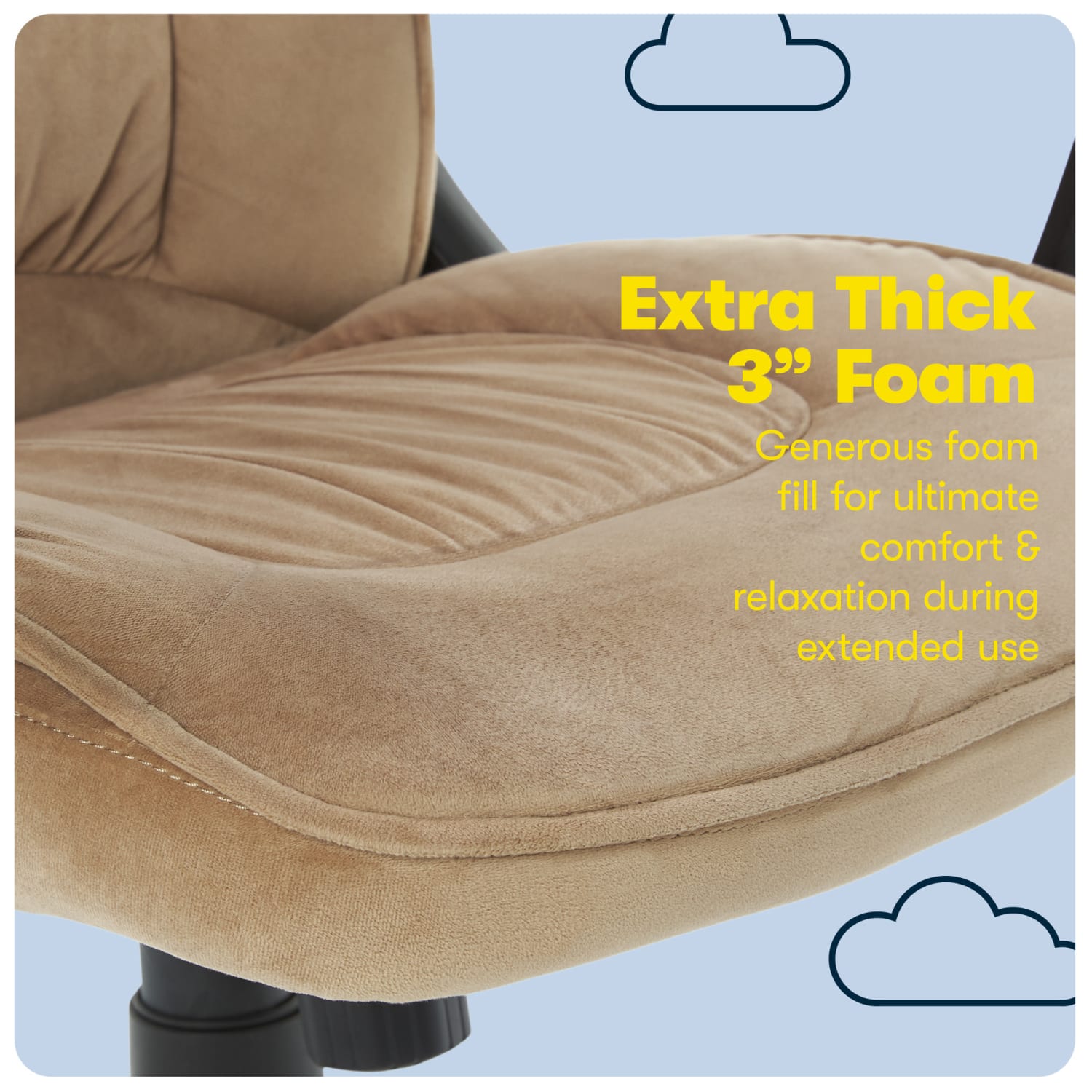 Serta Executive Office Ergonomic Microfiber MidBack Chair Light BeigeBlack PopularChairscom Serta Executive Office Ergonomic Microfiber Mid Back Chair Light BeigeBlack PopularChairscom