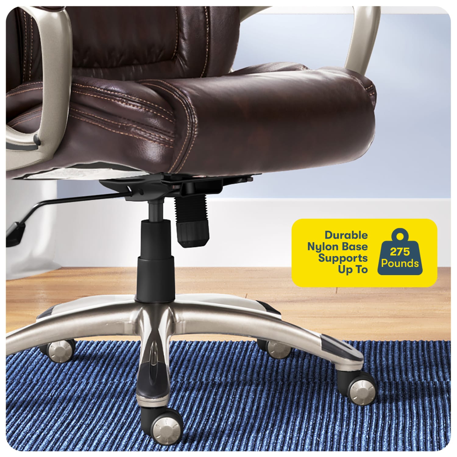 Serta Executive Office Ergonomic Bonded Leather HighBack Chair Biscuit BrownSilver PopularChairscom Serta Executive Office Ergonomic Bonded Leather High Back Chair Biscuit BrownSilver PopularChairscom