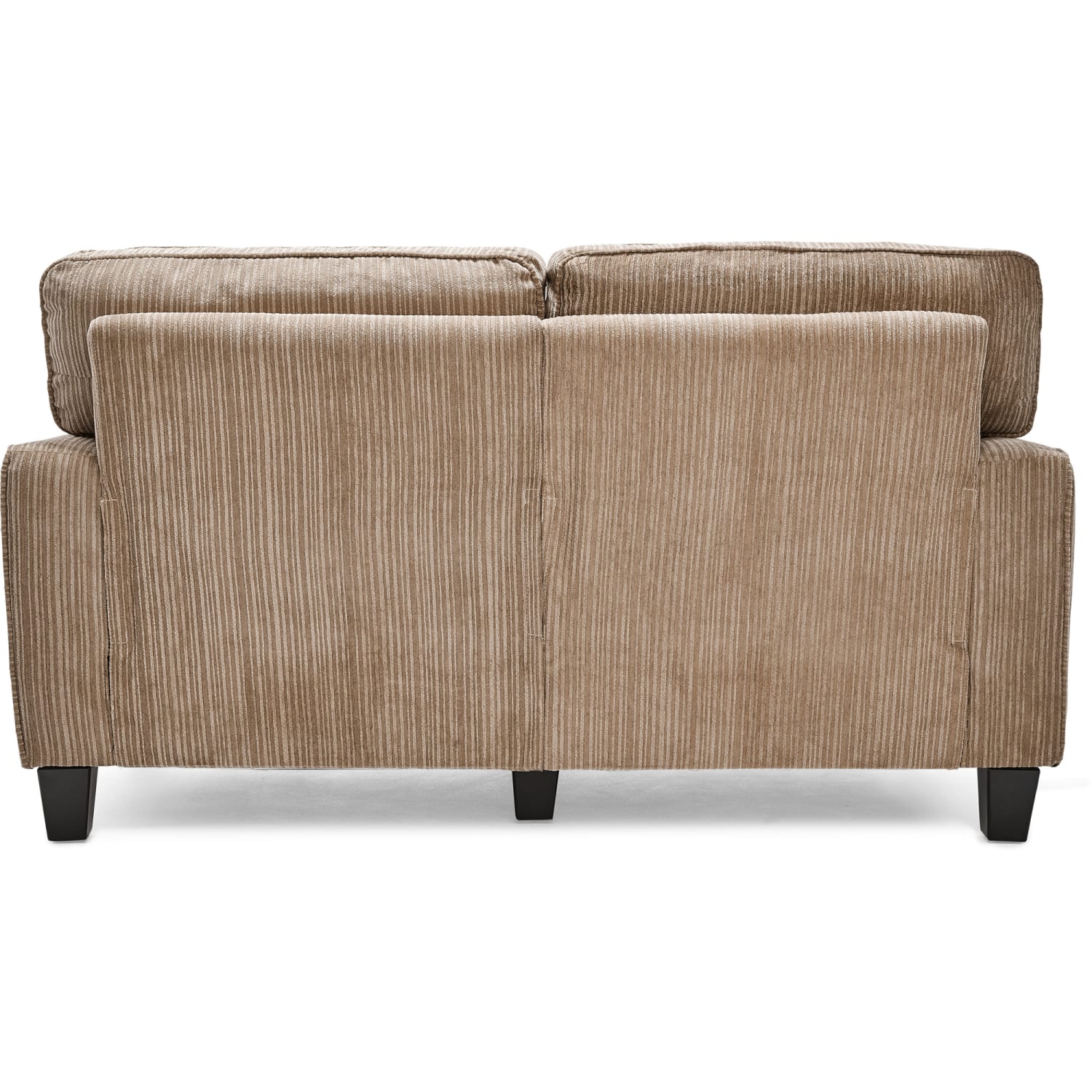 Serta RTA Santa Cruz Collection Fabric Loveseat Sofa, 61inW, Platinum - Image 6