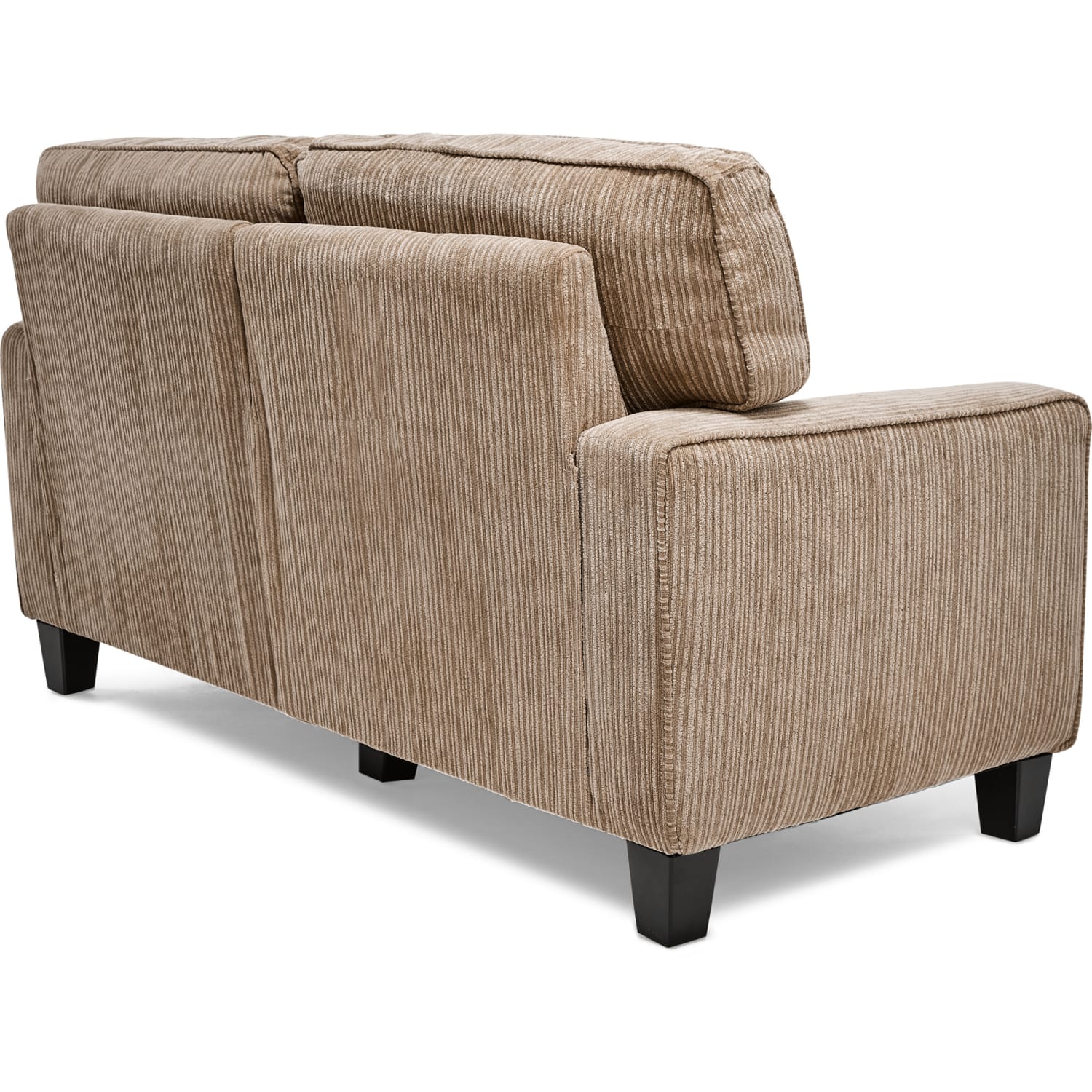 Serta RTA Santa Cruz Collection Fabric Loveseat Sofa, 61inW, Platinum - Image 11