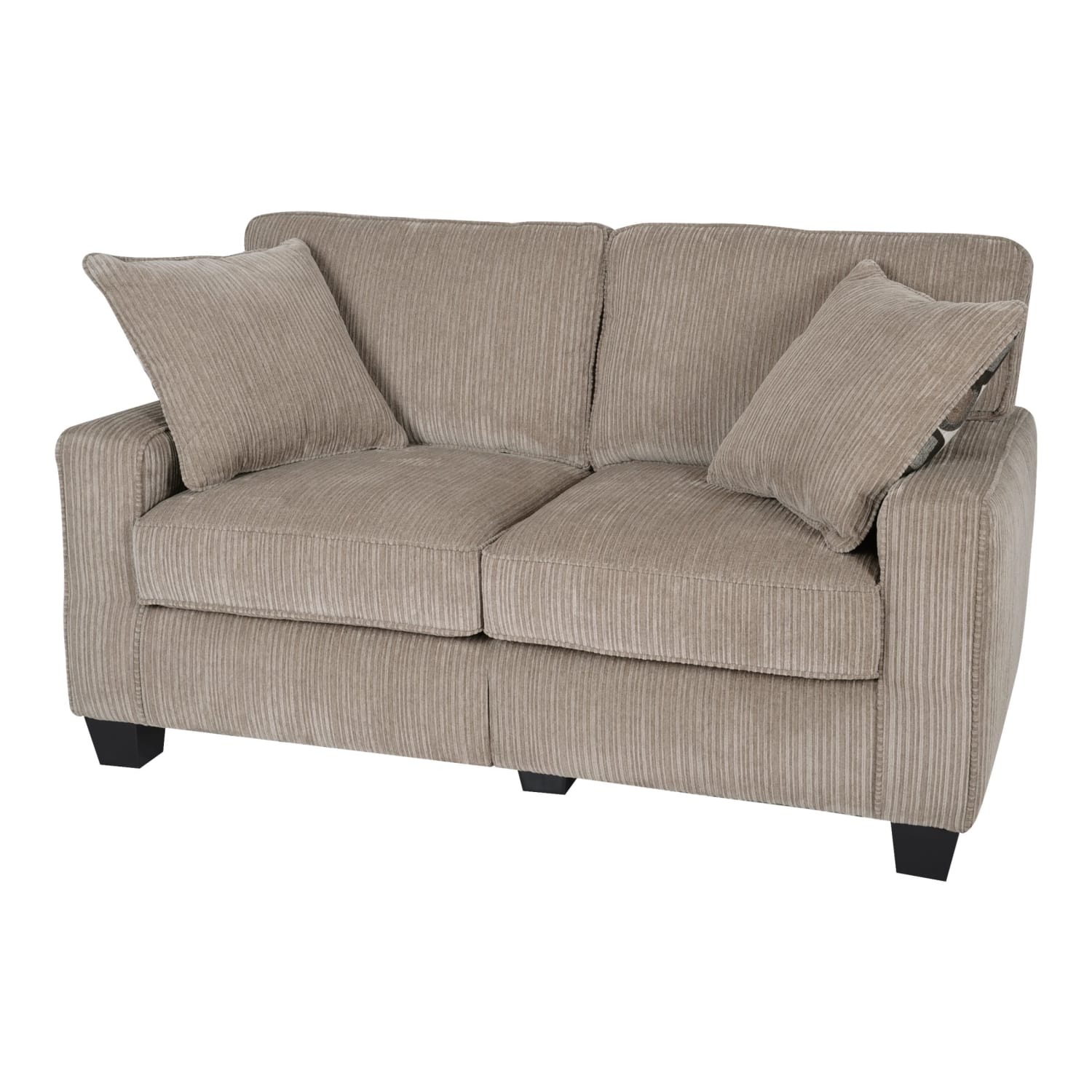 Serta RTA Santa Cruz Collection Fabric Loveseat Sofa, 61inW, Platinum - Image 12