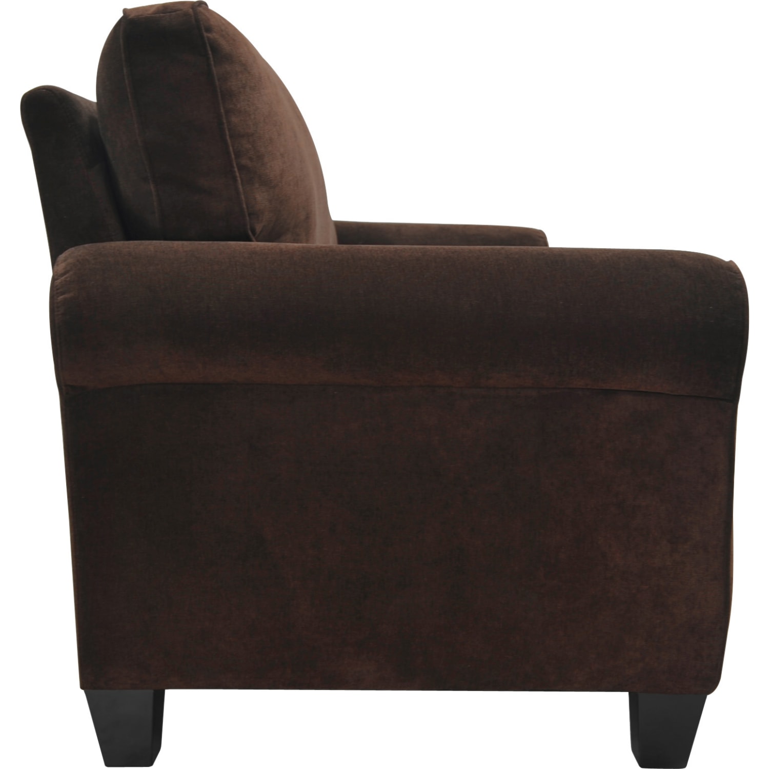 Serta RTA Trinidad Collection Fabric Sofa 78inW Chocolate PopularChairscom