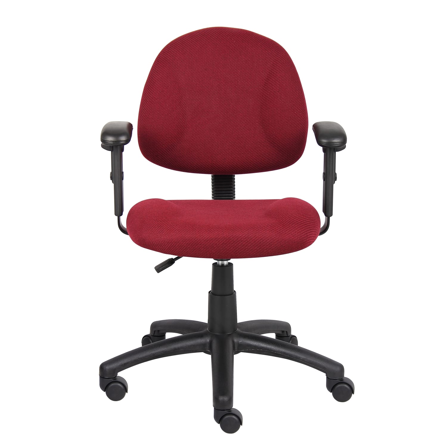 Boss Office Products Posture Mid-Back Task Chair, Black/Burgundy - Image 3