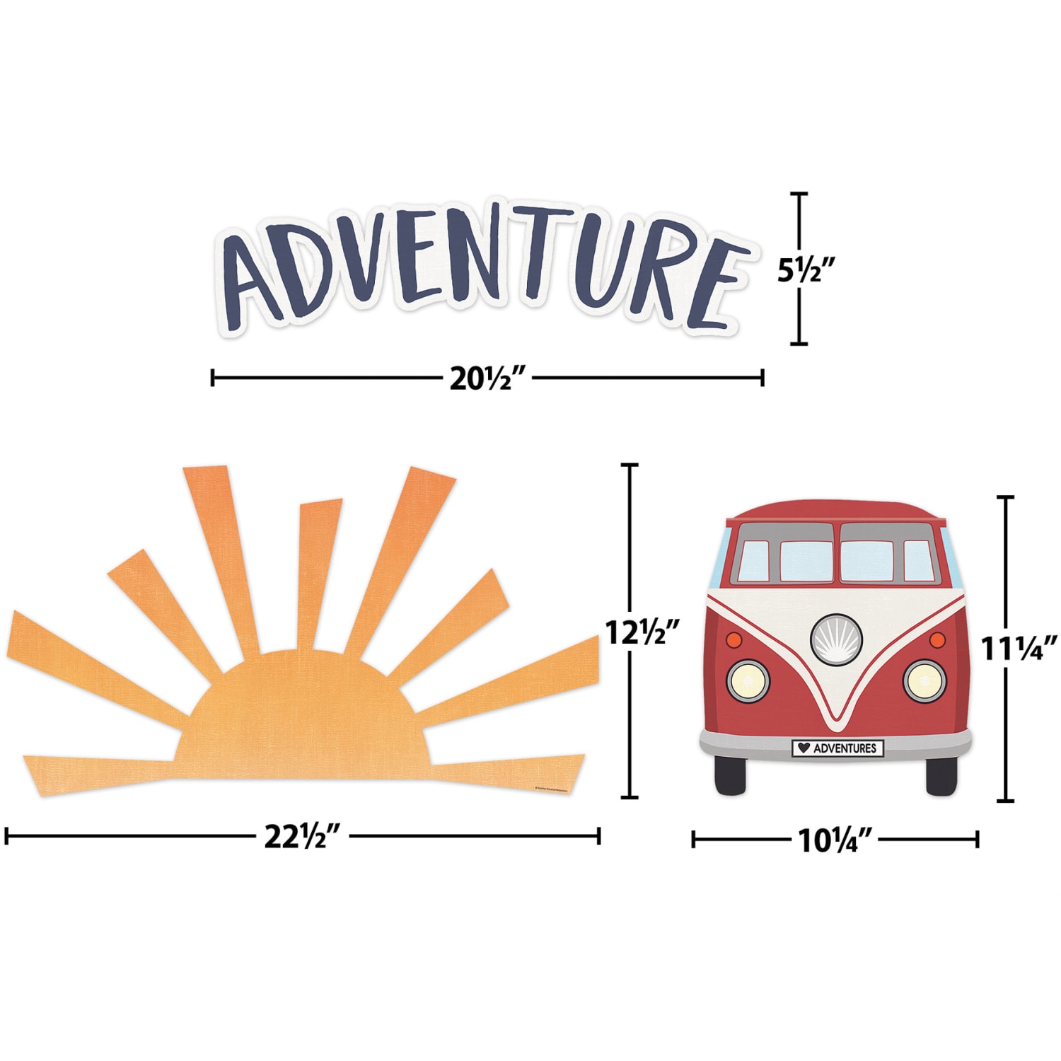 Teacher Created Resources Moving Mountains Road Trip The Adventure Begins Bulletin Board Set, 15 Pieces - Image 3