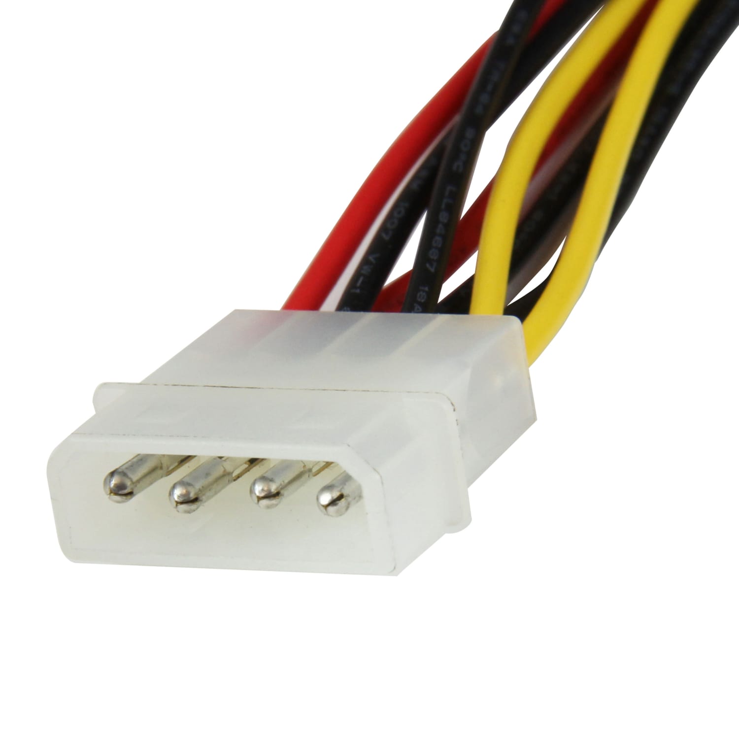 StarTech.com 12in LP4 to 2x Right Angle Latching SATA Power Y Cable Splitter - 4 Pin LP4 to Dual SATA - Image 3