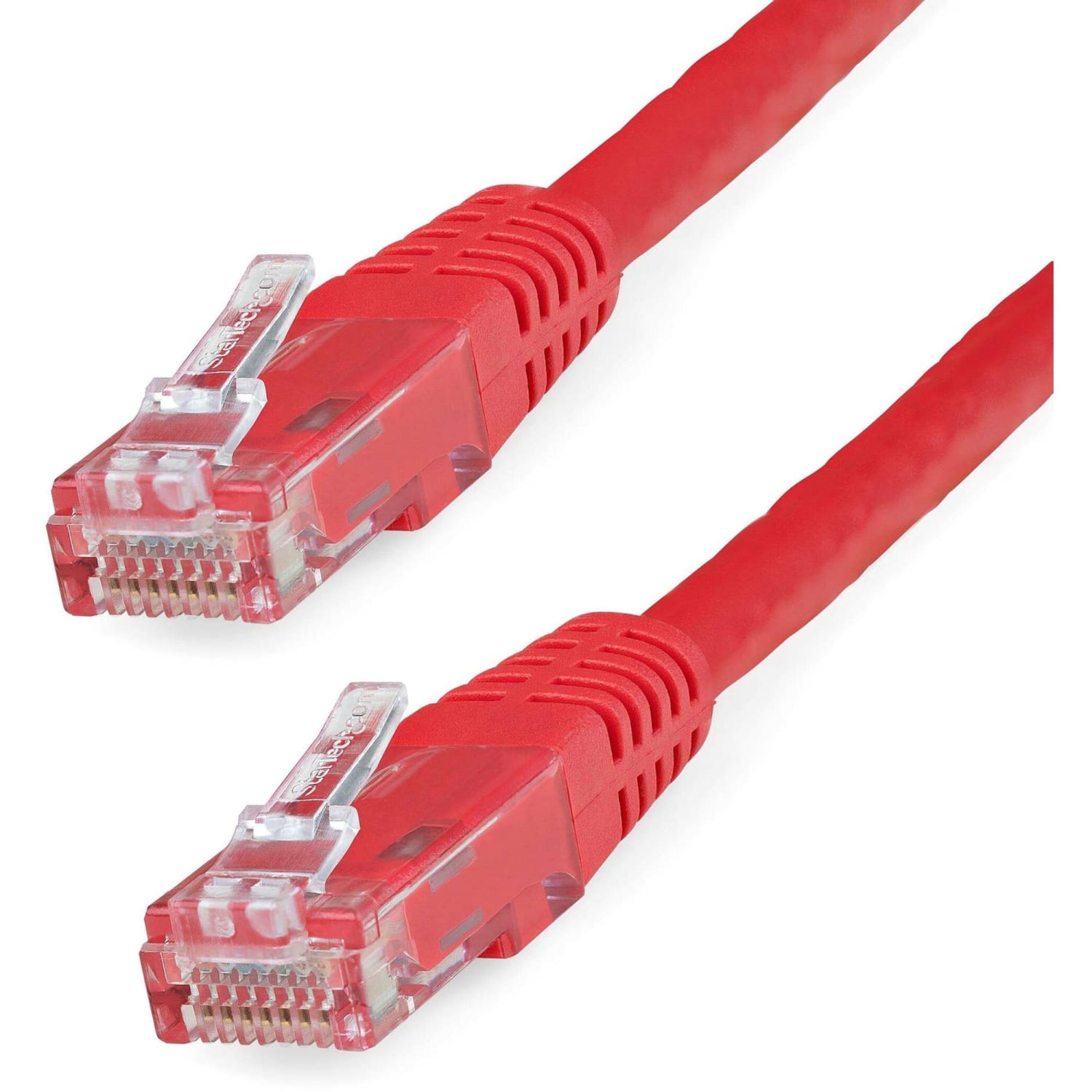 StarTech.com 10ft CAT6 Ethernet Cable - Red Molded Gigabit CAT 6 Wire - 100W PoE RJ45 UTP 650MHz - Category 6 Network Patch Cord UL/TIA - Image 3