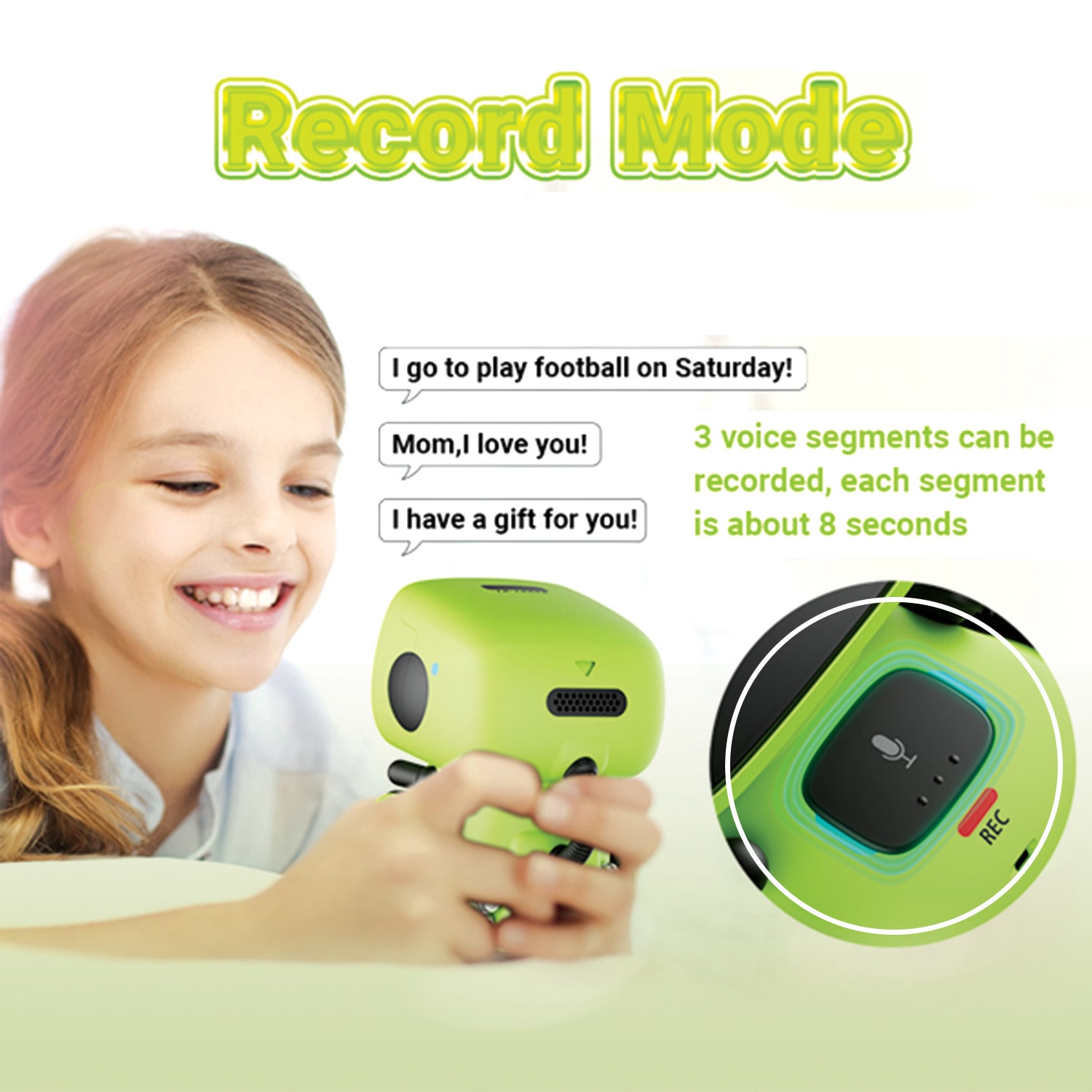 Contixo R1 Learning Educational Kids Robot, All Ages, Green - Image 5