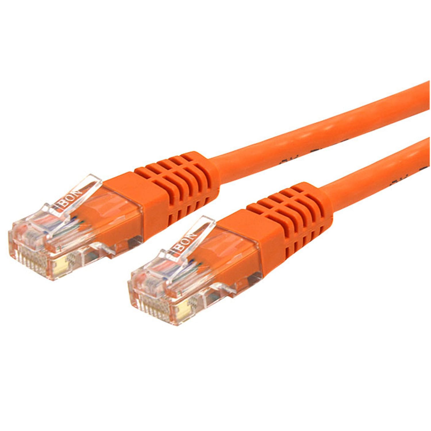 StarTech.com 6ft CAT6 Ethernet Cable - Orange Molded Gigabit CAT 6 Wire - 100W PoE RJ45 UTP 650MHz - Category 6 Network Patch Cord UL/TIA