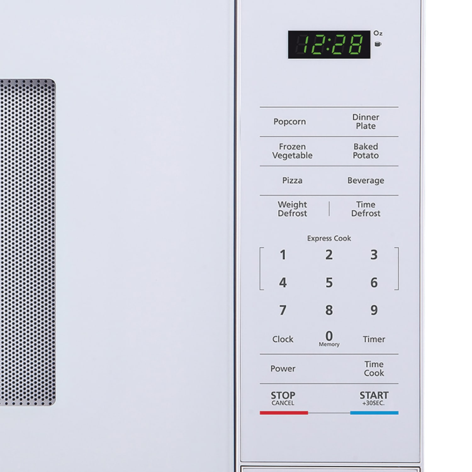 Magic Chef MC110MW 1.1 Cu. Ft. 1,000W Digital Touch Countertop Microwave, White - Image 4