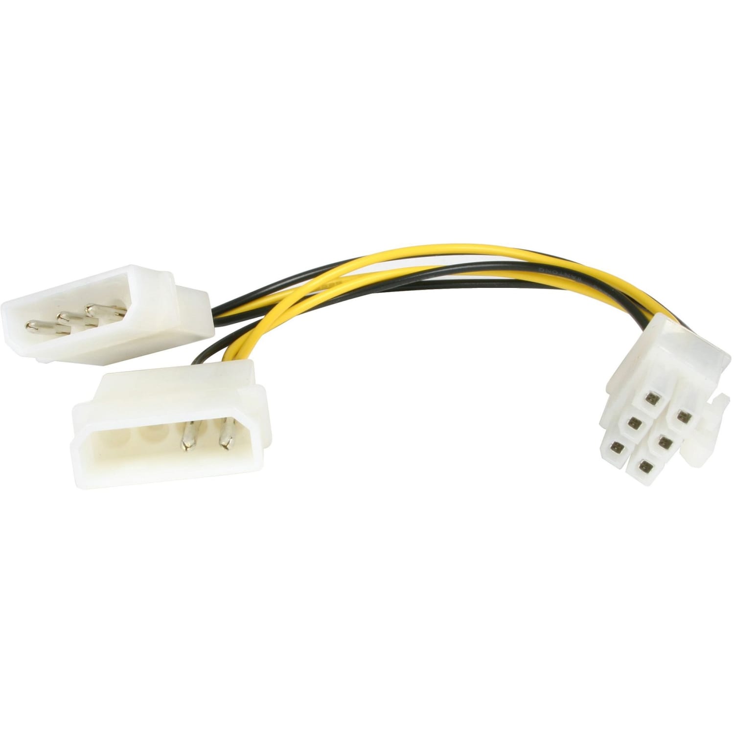 StarTech.com 6in LP4 to 6 Pin PCI Express Video Card Power Cable Adapter - 6 pin internal power (M) - LP4PCIEXADAP - Image 3