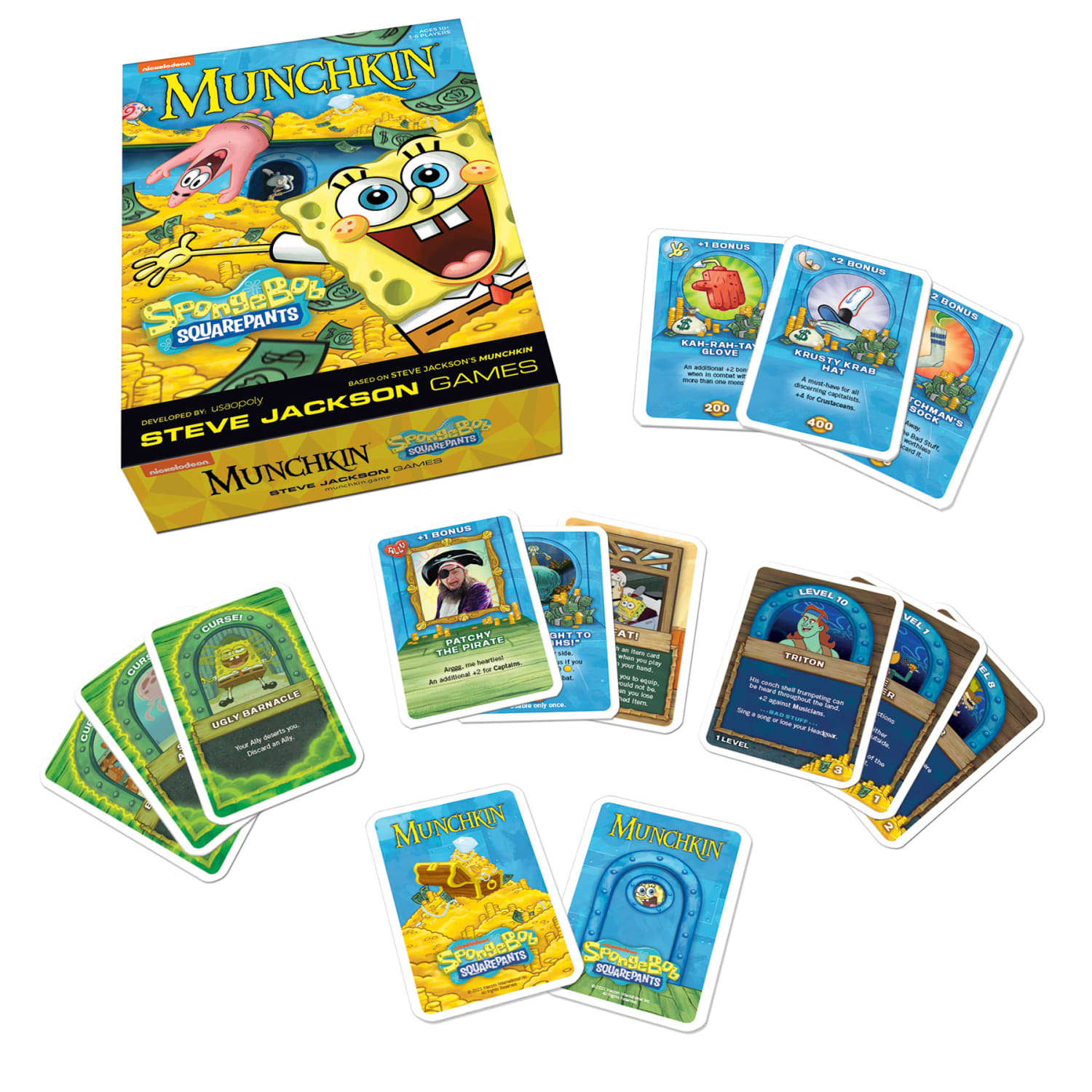 USAopoly MUNCHKIN: SpongeBob SquarePants Card Game - Image 3