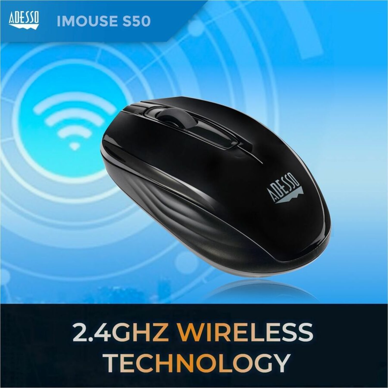 Adesso Wireless RF Optical Mouse - Image 3