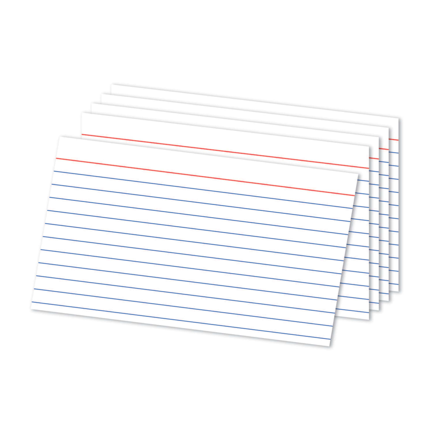 Office Depot Brand Index Cards, Ruled, 5in x 8in, White, Pack Of 300, OD10003