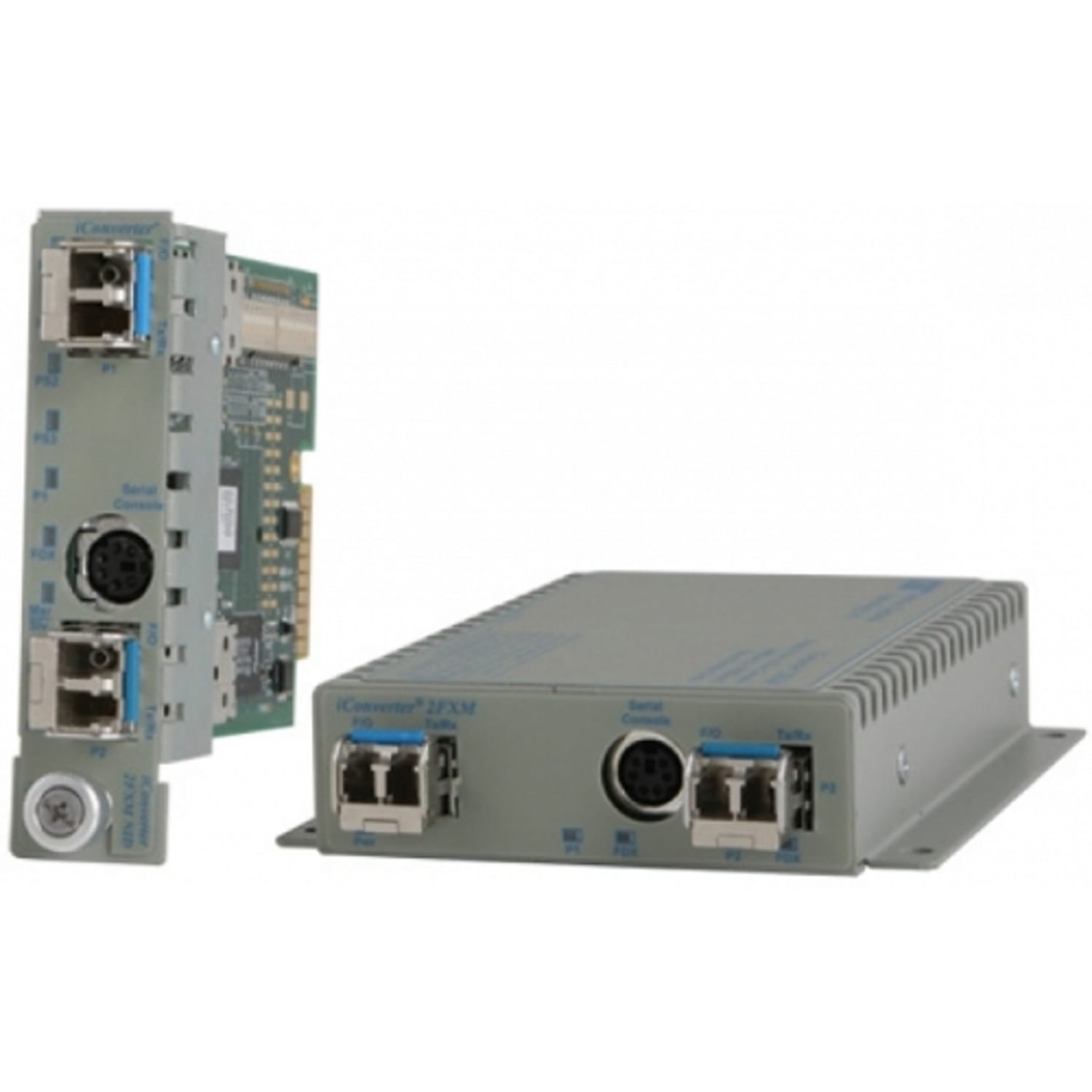 Omnitron Systems iConverter 2FXM2 Transceiver - 100Base-FX - 2 x Expansion Slots - 2 x SFP Slots - Internal - Image 3