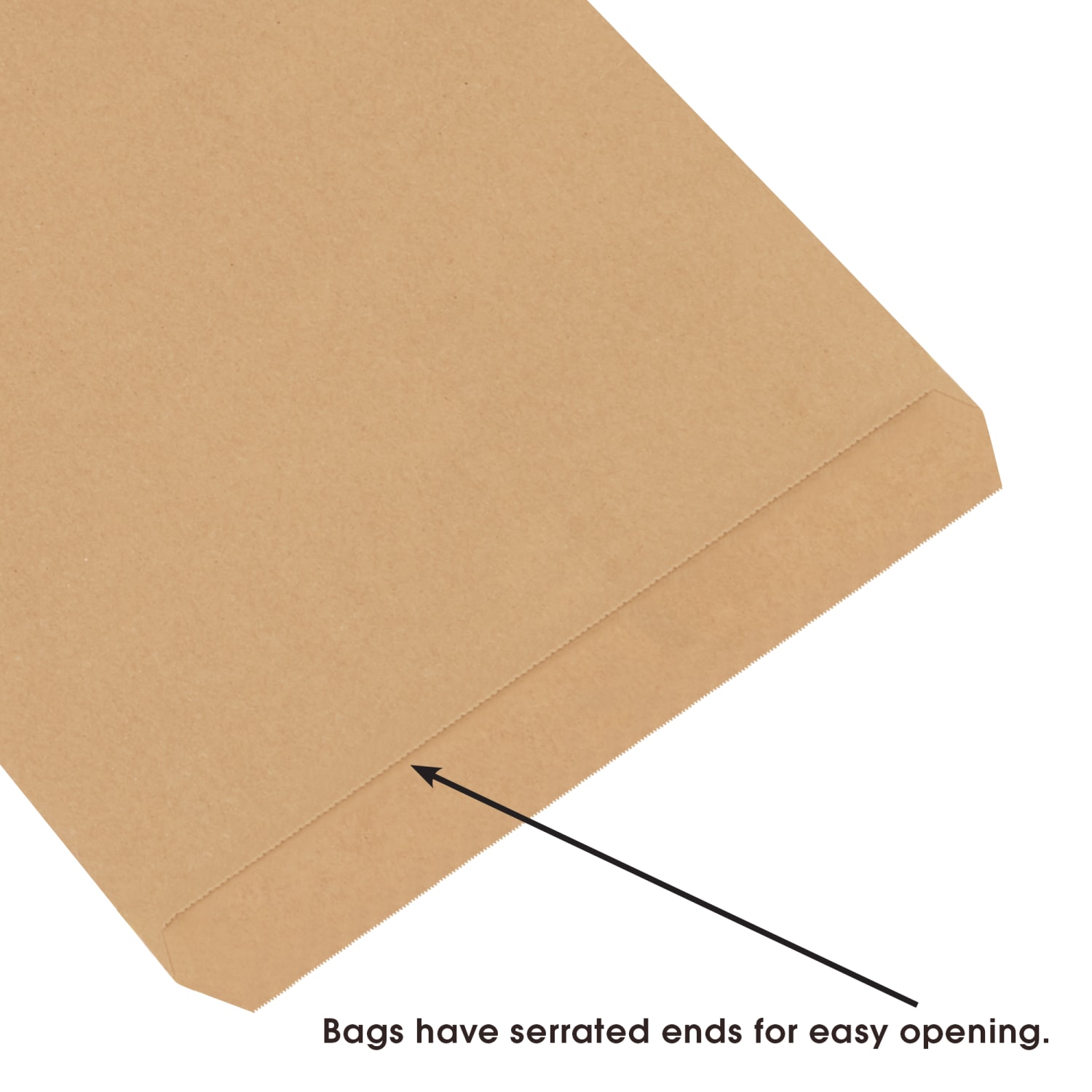 Partners Brand Flat Merchandise Bags, 10inW x 13inD, Kraft, Case Of 1,000 - Image 5