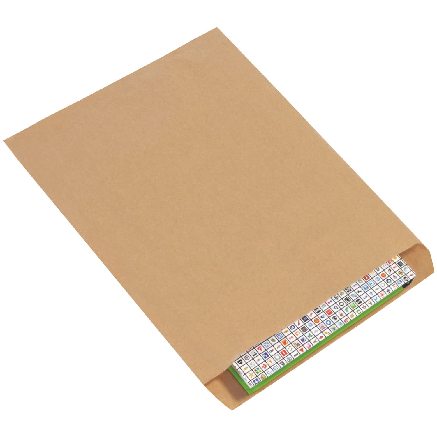 Partners Brand Flat Merchandise Bags, 12inW x 15inD, Kraft, Case Of 1,000 - Image 3