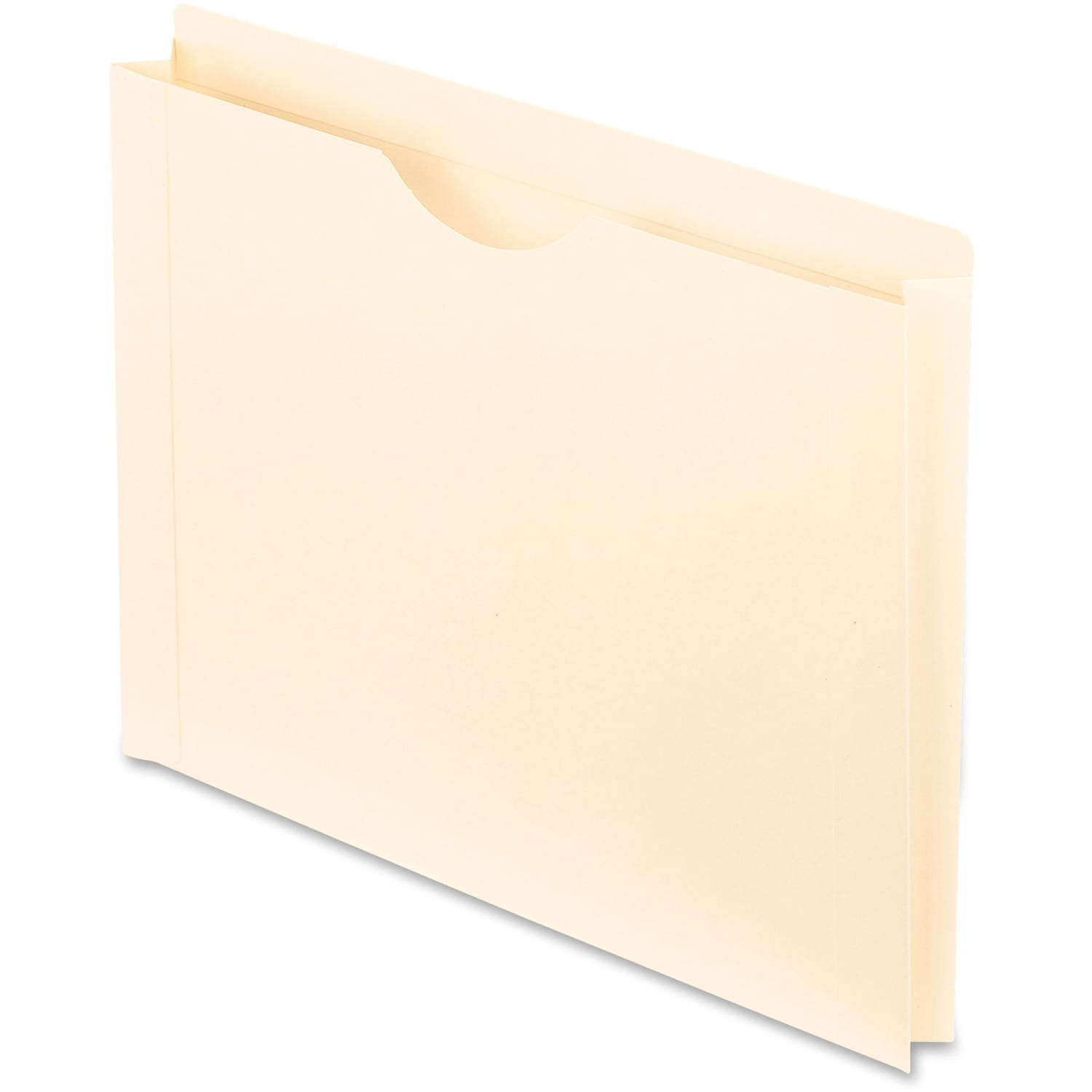 Oxford Reinforced-Top File Jackets, Letter Size, 1 1/2in Expansion, Manila, Box Of 50 - Image 3