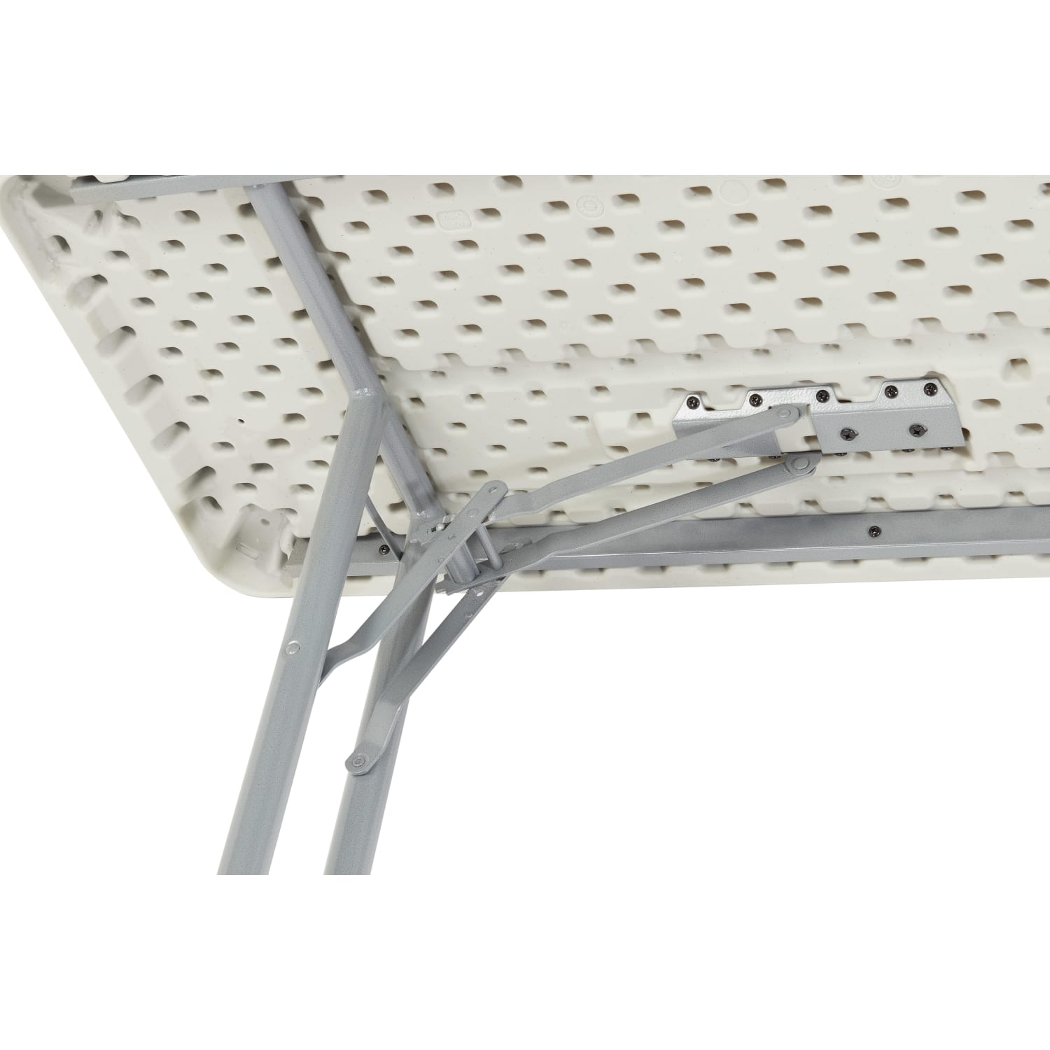 National Public Seating BT Series Folding Table, 29-1/2inH x 18inW x 60inD, Gray/Speckled Gray - Image 4