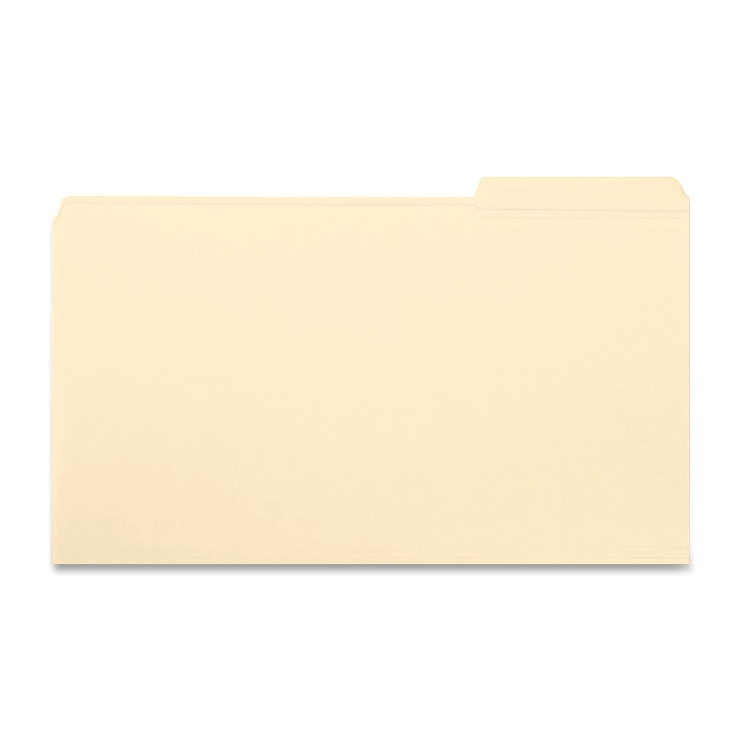 Smead File Folders, 1/3 Cut, Legal Size, Right Tab Cut, Manila, Box Of 100