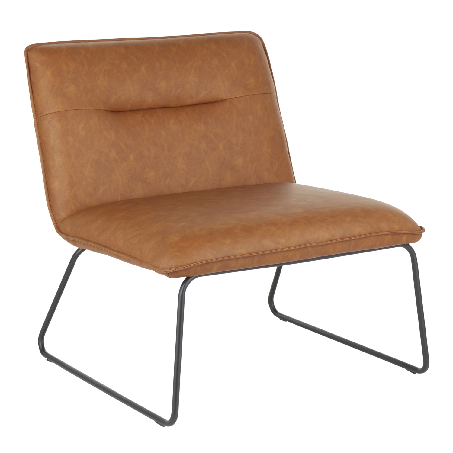 LumiSource Casper Accent Chair BlackCamel PopularChairscom