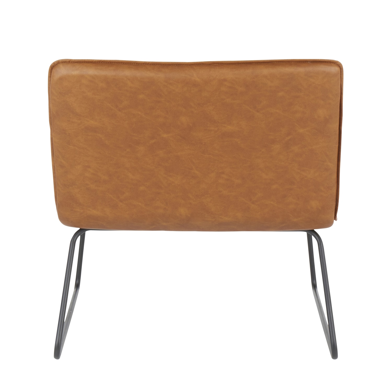 LumiSource Casper Accent Chair, Black/Camel - Image 5