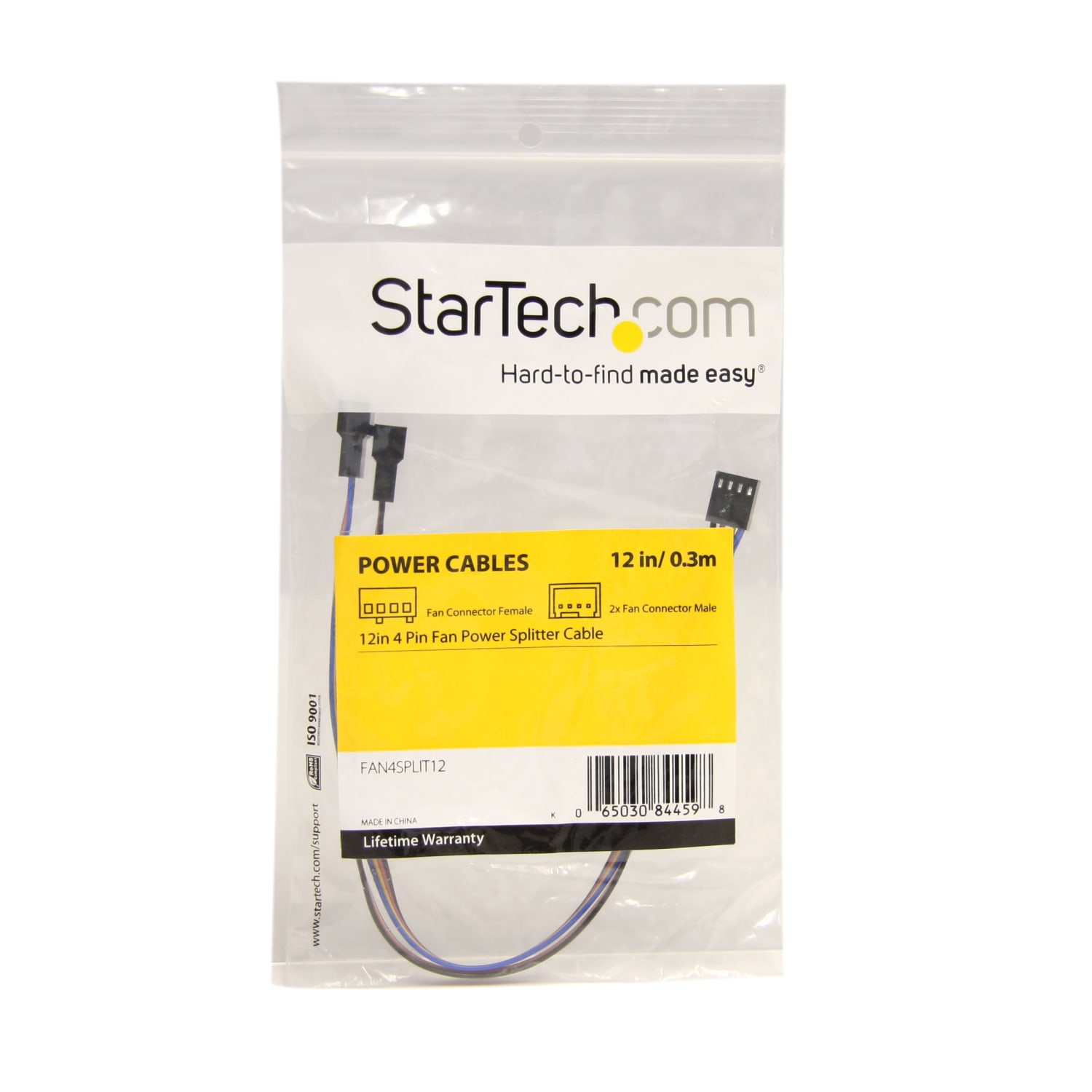 StarTech.com 12in 4 Pin PWM Fan Extension Power Y Cable  F/M - Image 6