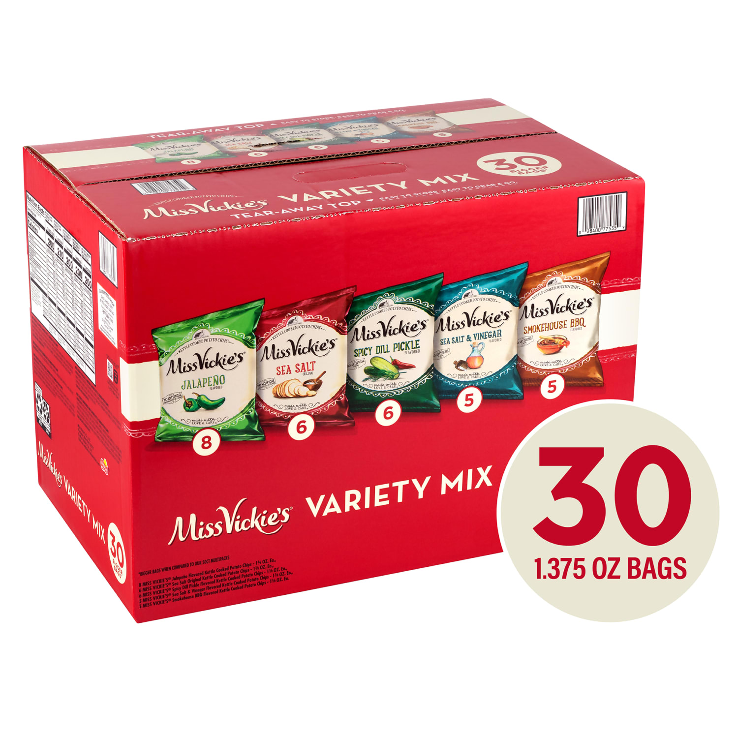 Miss Vickies Kettle Cooked Chips, Box Of 30 Bags - Image 3