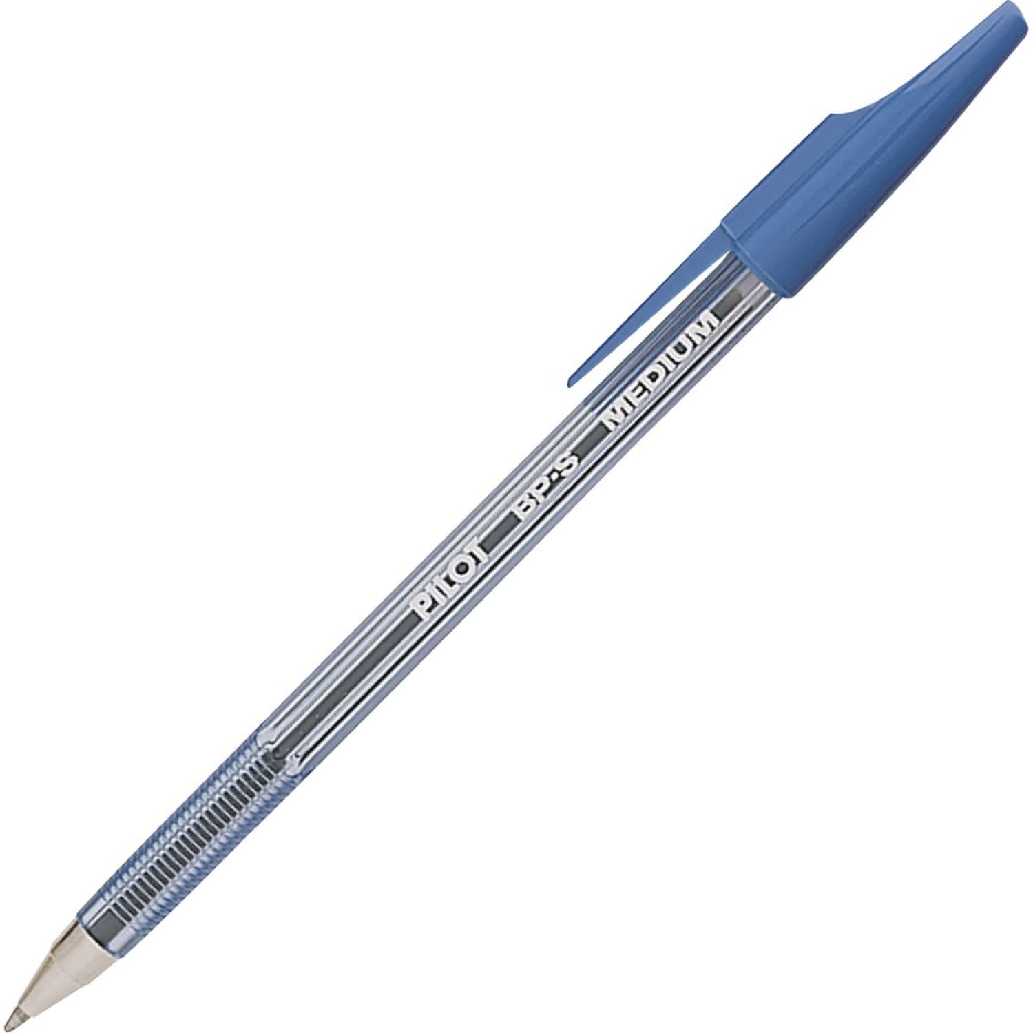 Pilot Better Ballpoint Pens, Medium Point, 1.0 mm, Blue Barrel, Blue Ink, Pack Of 12 - Image 5