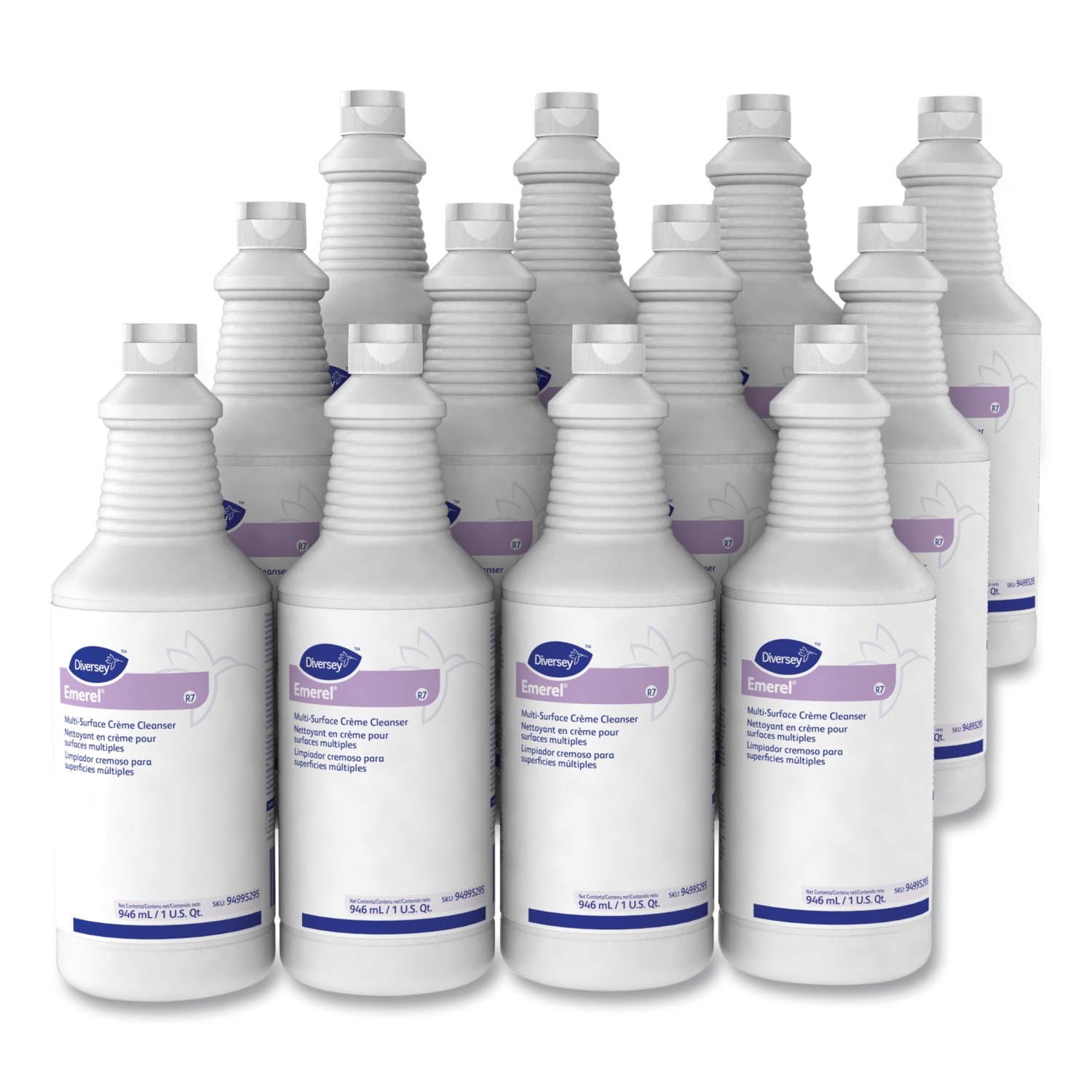 Diversey Emerel Multi-Surface Creme Cleanser, Fresh Scent, 32 Oz Bottle, Case Of 12 - Image 6