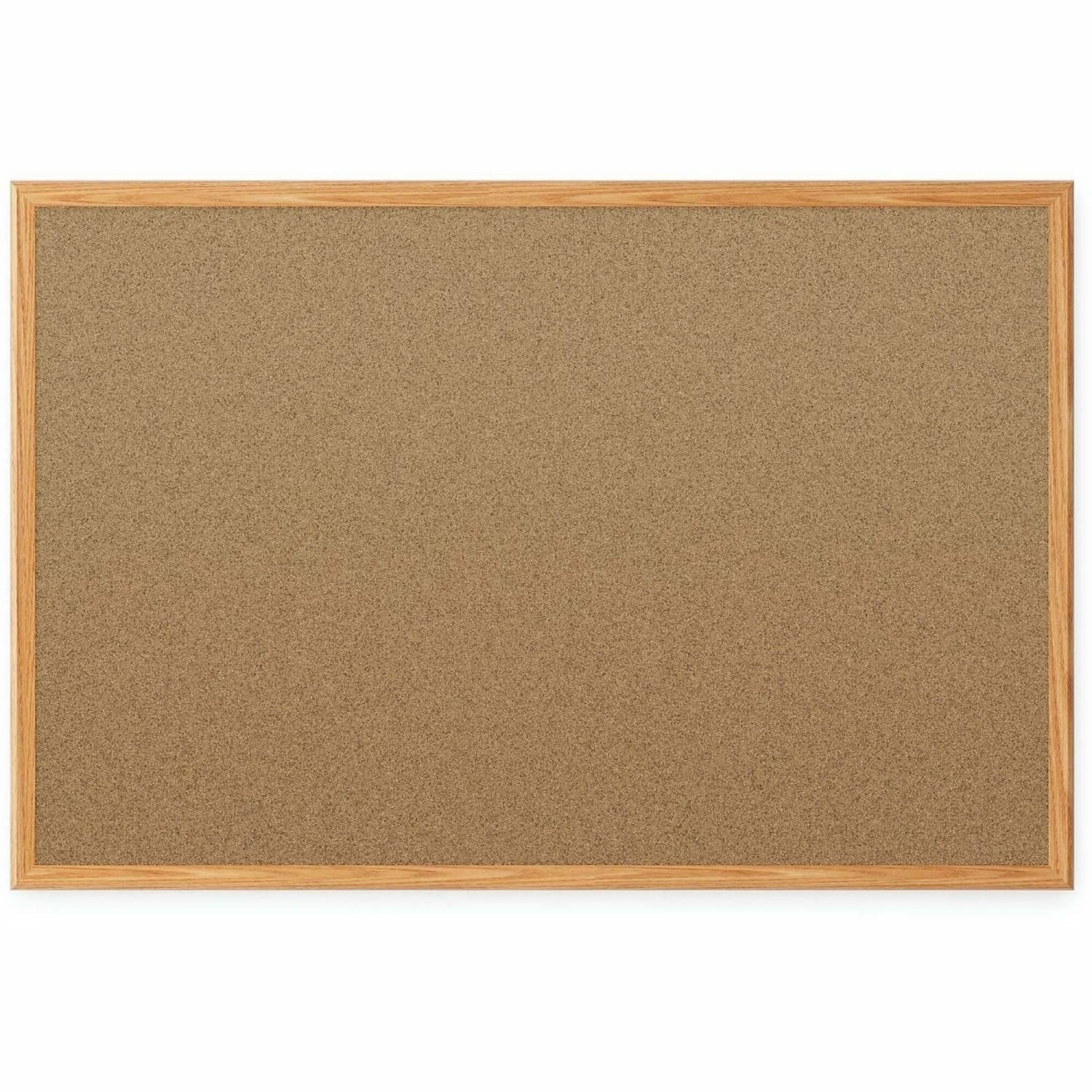 Mead Classic Cork Bulletin Board 48in x 36in, Aluminum Frame With Oak Finish - Image 6