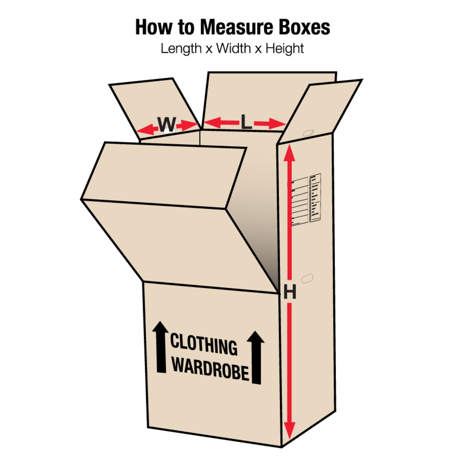 Office Depot Brand Heavy-Duty Wardrobe Boxes, 24in x 20in x 34in, Kraft, Pack Of 5 Boxes - Image 3