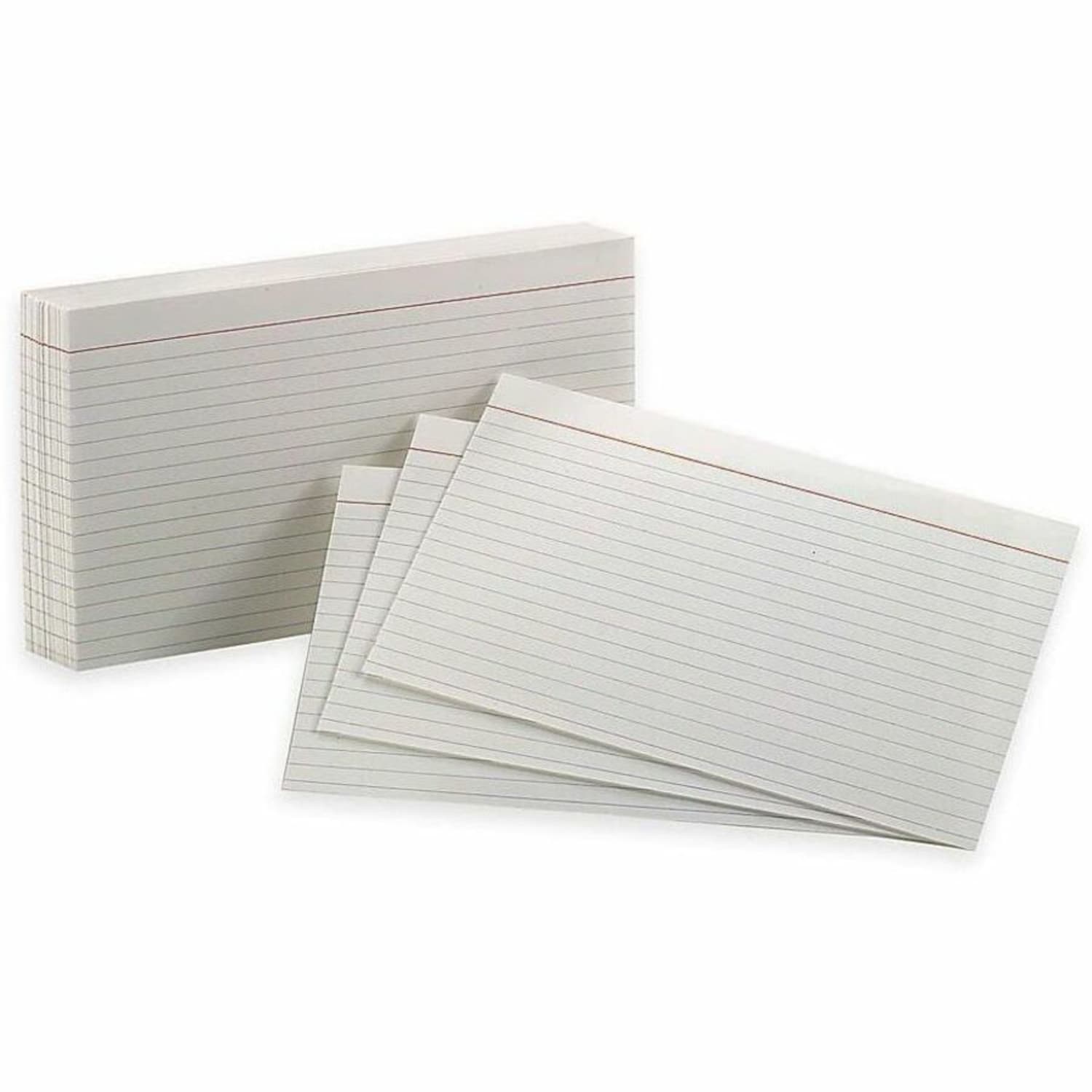 Oxford Brand White Index Cards, Ruled, 5in x 8in, Pack Of 100 - Image 3