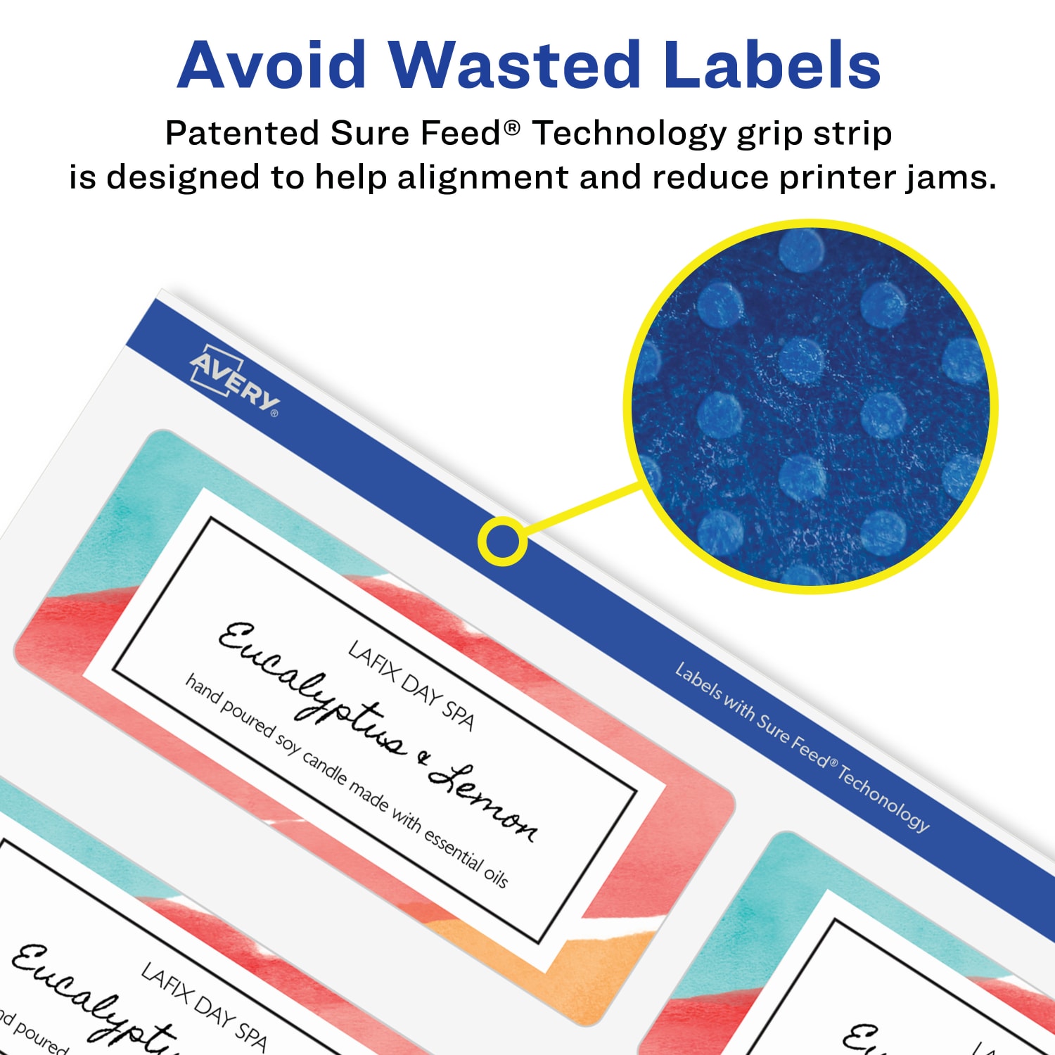 Avery Glossy Permanent Labels With Sure Feed, 94237-CGF10, Rectangle, 2in x 3in, Clear, Pack Of 80 - Image 5