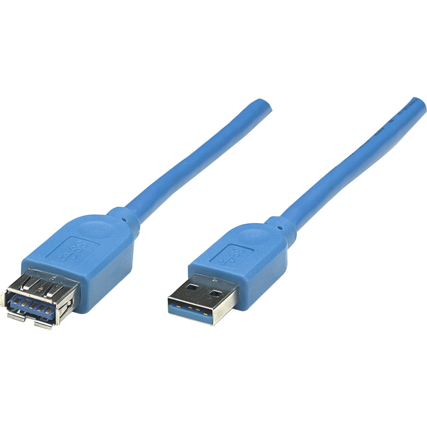 Manhattan USB 3.0 Extension Cable, 6.56ft, Blue - Image 6