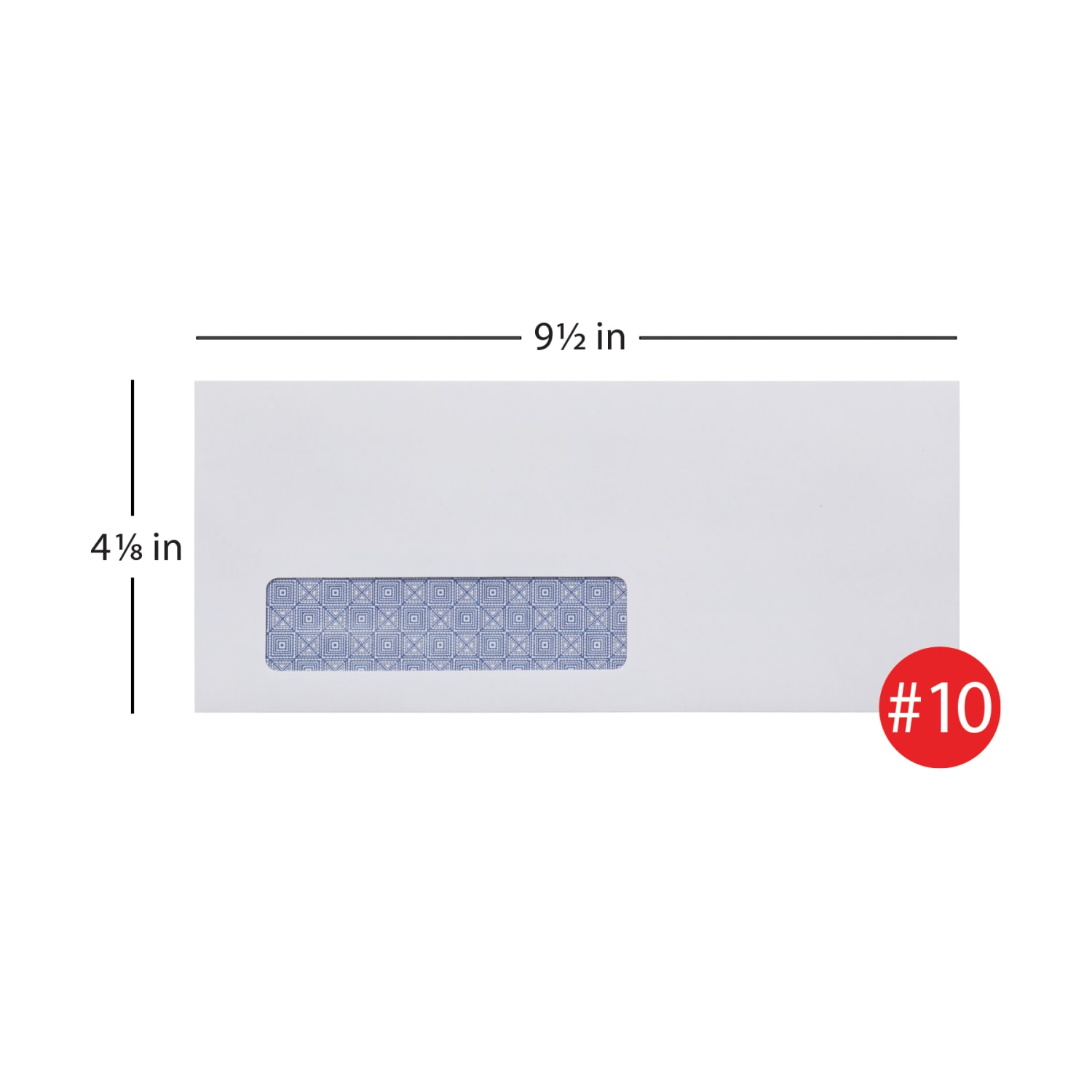 Office Depot Brand #10 Lift & Press Premium Security Envelopes, Left Window, Self Seal, 100% Recycled, White, Box Of 250 - Image 3