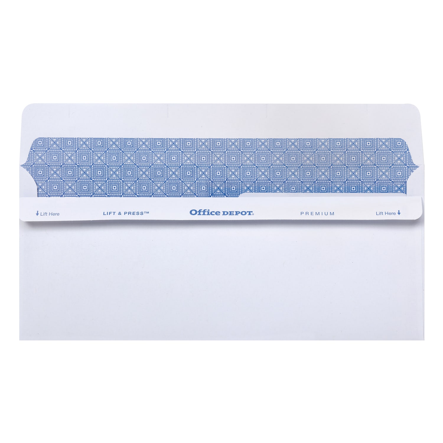 Office Depot Brand #9 Lift & Press Premium Security Envelopes, Double-Window, Self Seal, 100% Recycled, White, Box Of 500 - Image 3