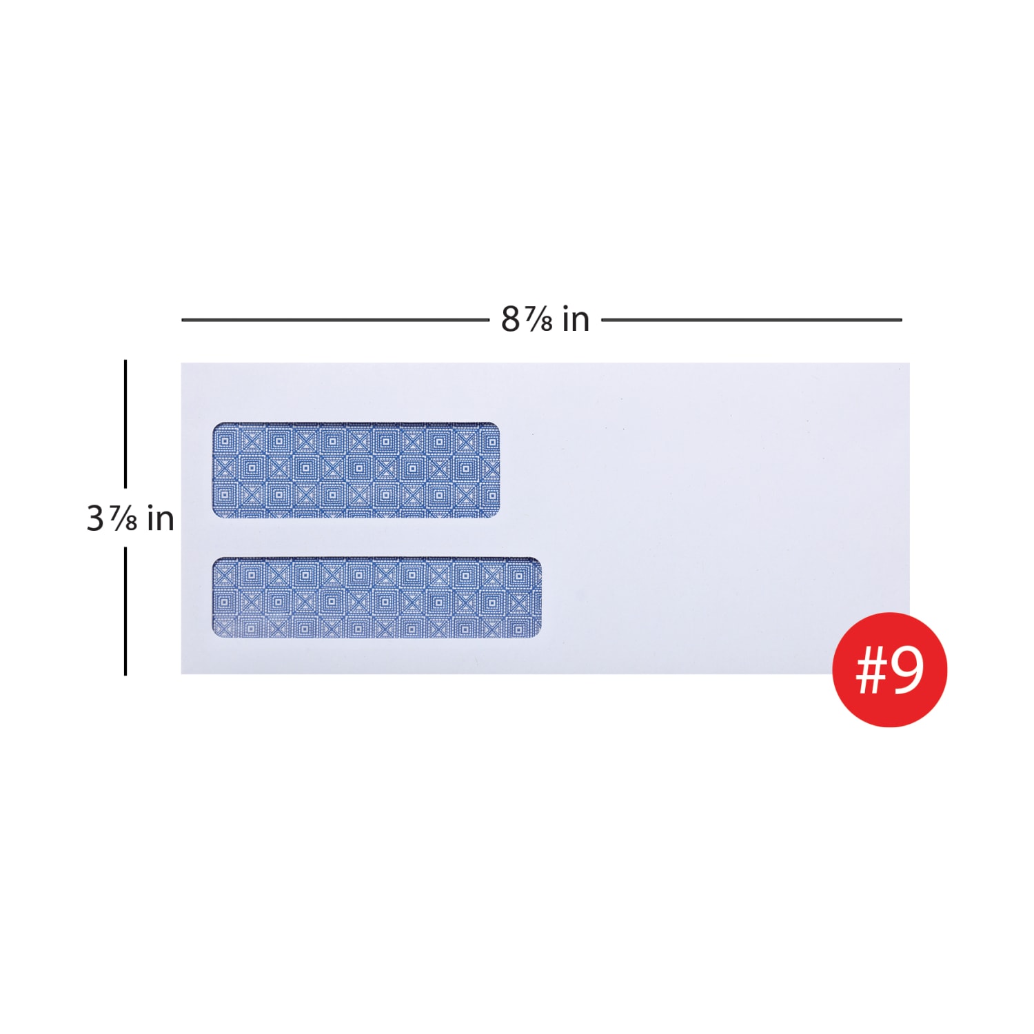 Office Depot Brand #9 Lift & Press Premium Security Envelopes, Double-Window, Self Seal, 100% Recycled, White, Box Of 500 - Image 4