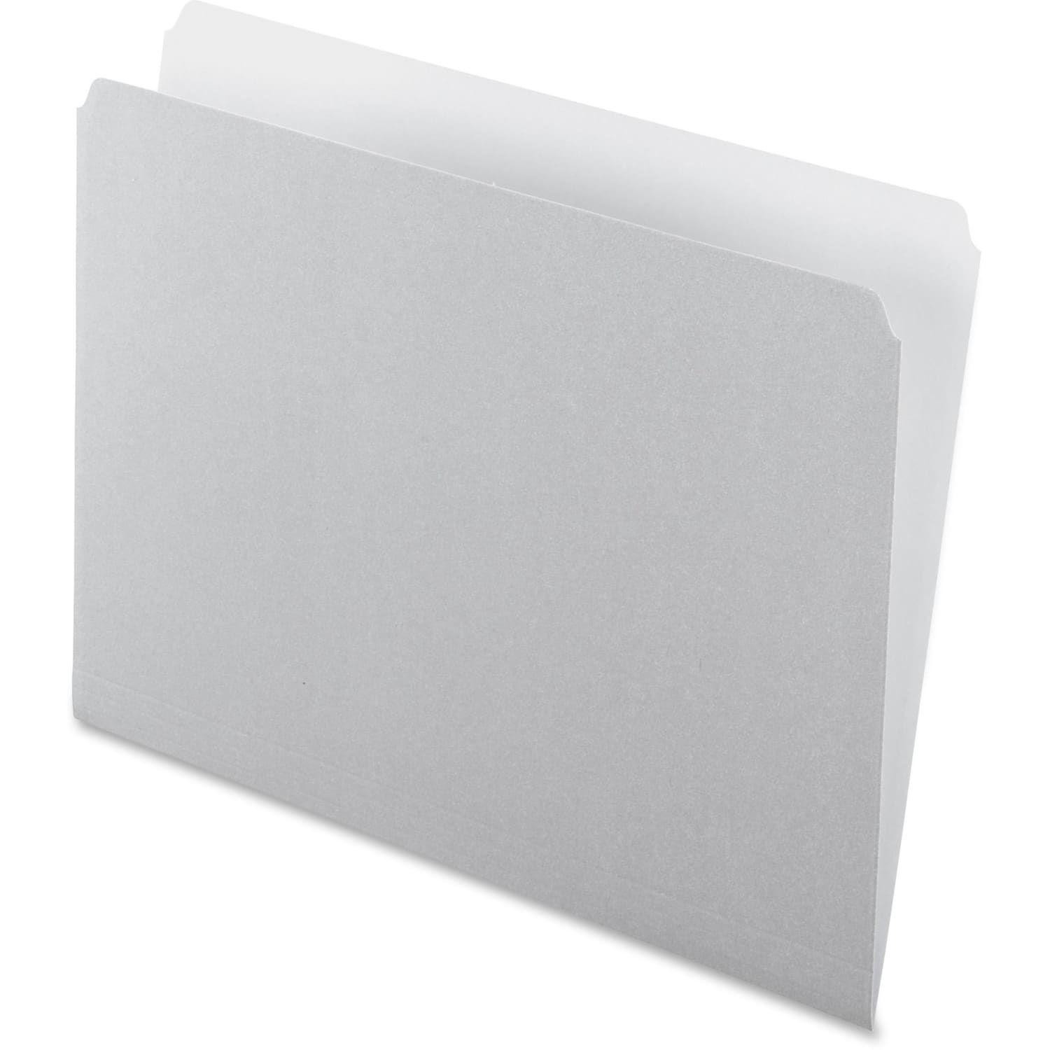 Pendaflex Straight-Cut Color File Folders, Letter Size, Gray, Box Of 100 - Image 3