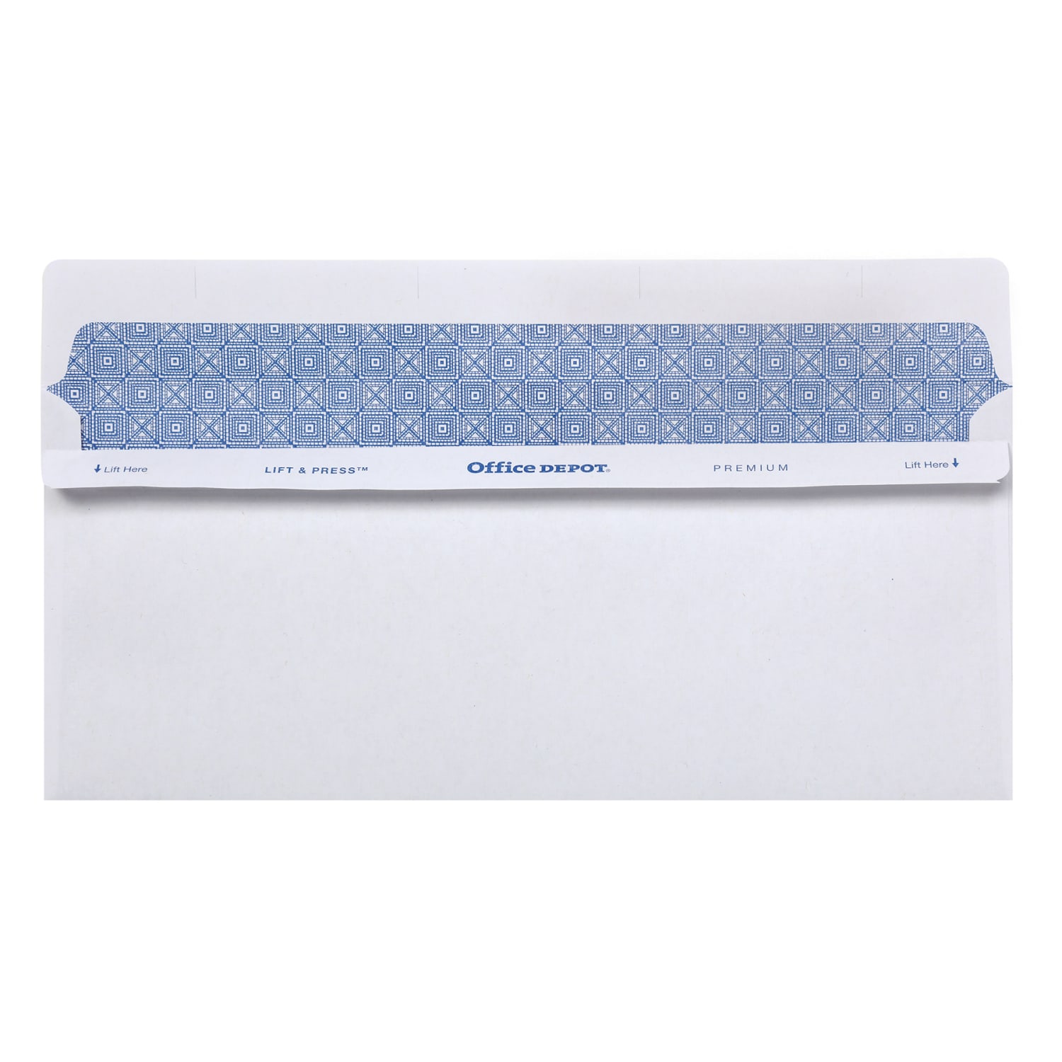 Office Depot Brand #10 Lift & Press Premium Security Envelopes, Double-Window, Self Seal, 100% Recycled, White, Box Of 500 - Image 3