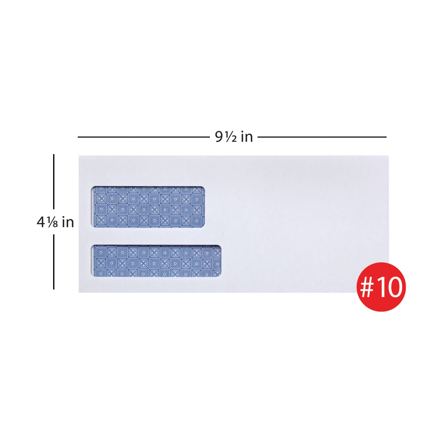 Office Depot Brand #10 Lift & Press Premium Security Envelopes, Double-Window, Self Seal, 100% Recycled, White, Box Of 500 - Image 4