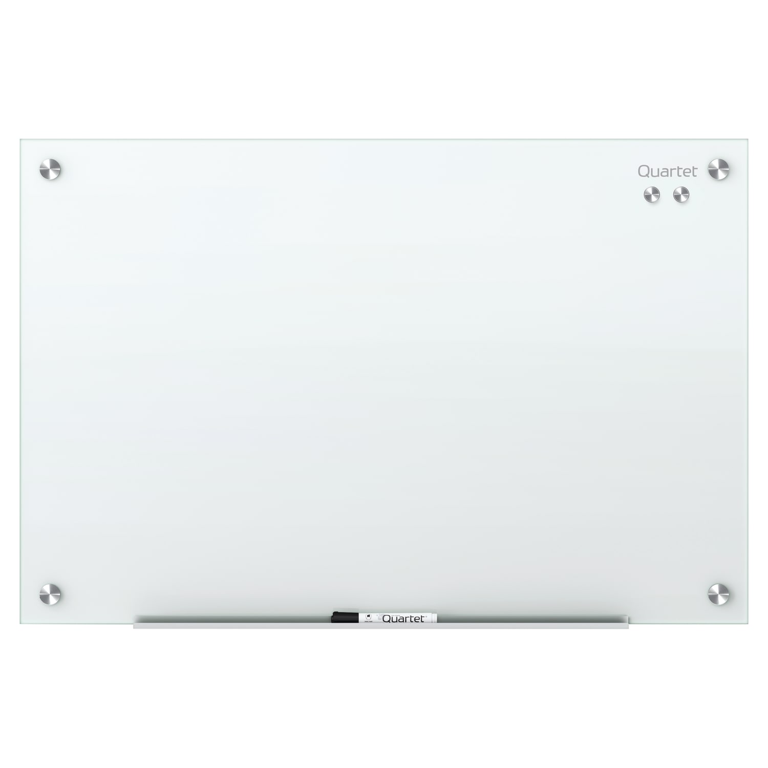 Quartet Infinity Magnetic Glass Unframed Dry-Erase Whiteboard, 24in x 18in, White