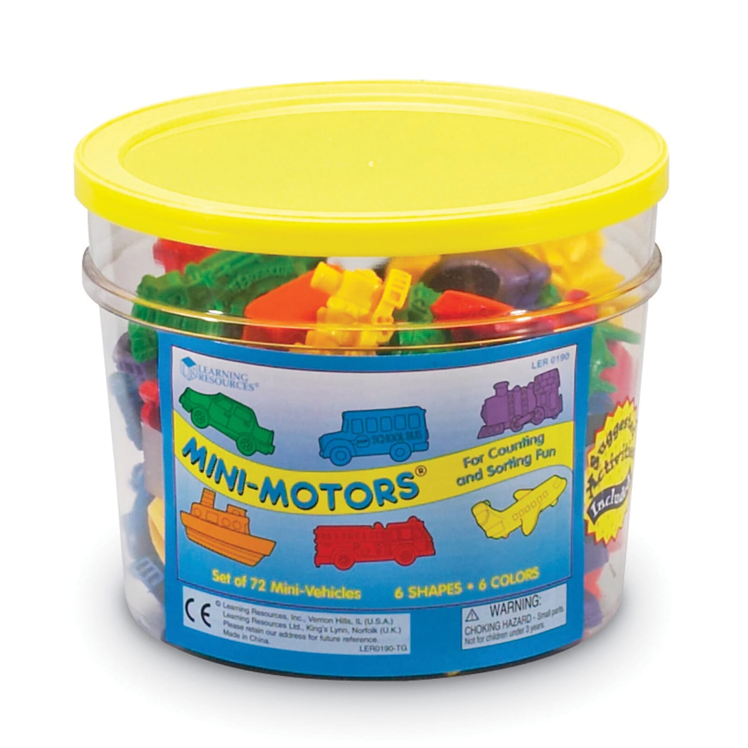 Learning Resources Mini-Motors Counters, Ages 3-12, Assorted Colors, Pack Of 72 - Image 3