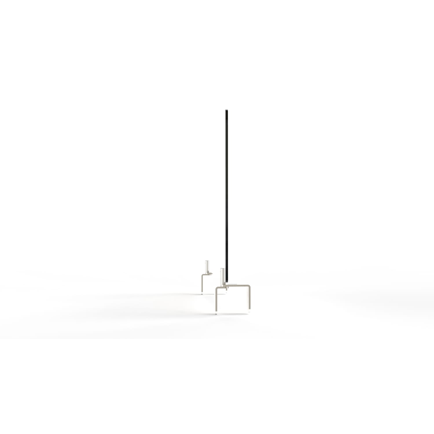 Ghent Partition Extender, Attached Clamp, 18inH x 36inW x 3-7/8inD, Clear - Image 4