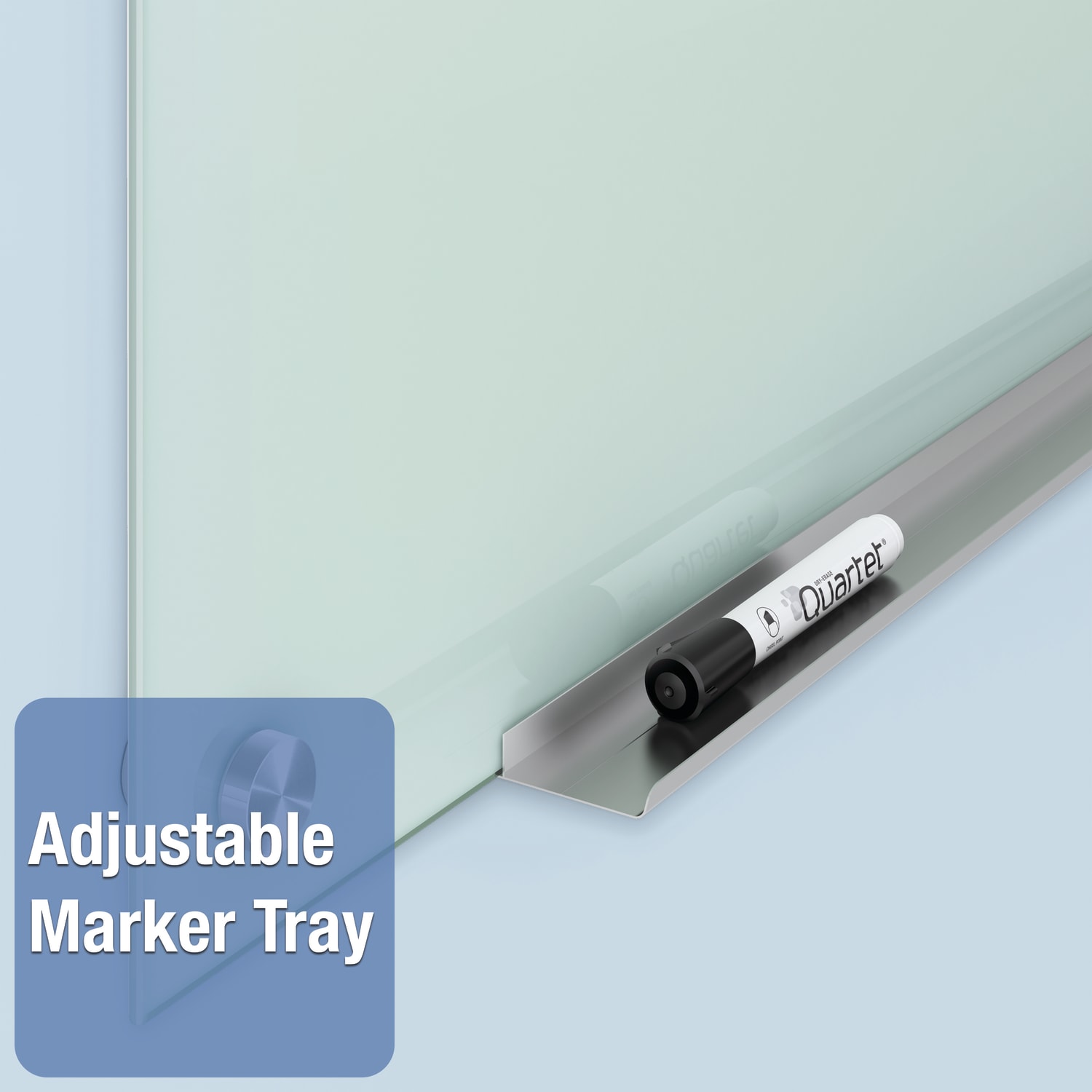 Quartet Infinity Tempered Glass Unframed Non-Magnetic Dry-Erase Whiteboard, 72in x 48in, Frosted - Image 4