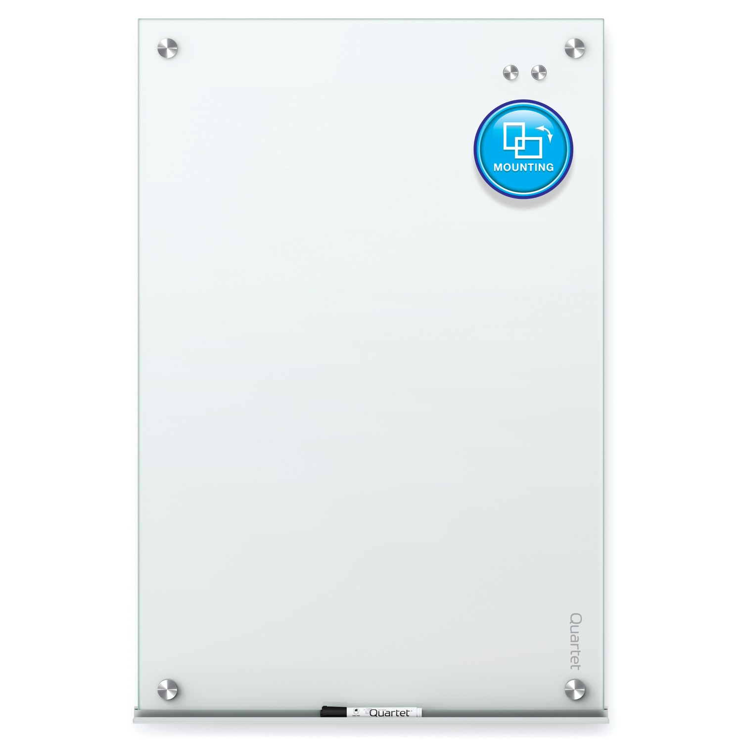 Quartet Infinity Magnetic Glass Unframed Dry-Erase Whiteboard, 72in x 48in, White - Image 3
