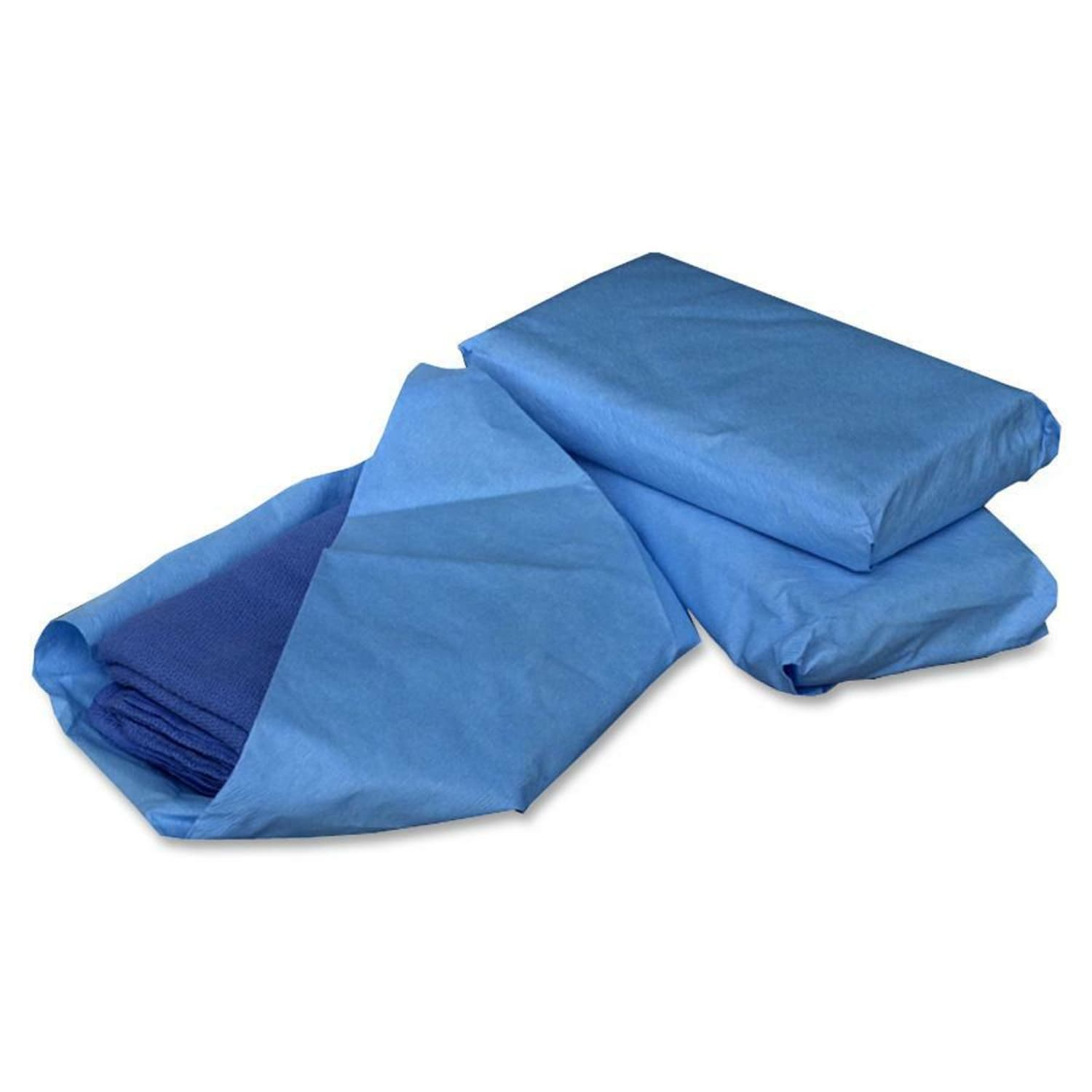 Medline Sterile Disposable Surgical Towels, 17in x 27in, Blue, 4 Towels Per Pack, Case Of 20 Packs - Image 3