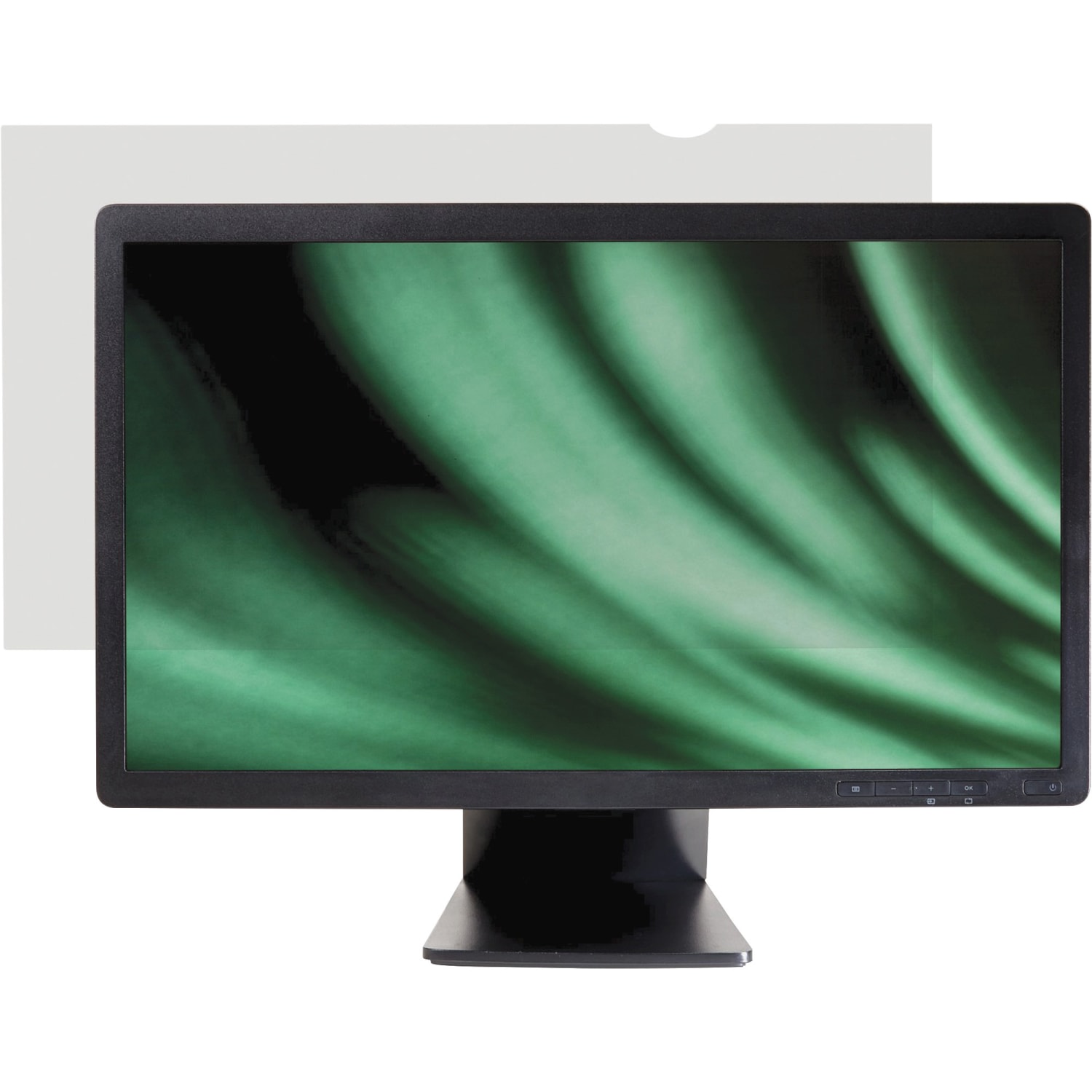 Business Source Widescreen Frameless Privacy Filter Black - For 24in Widescreen LCD Monitor - 16:10 - Anti-glare - 1 Each - Image 3