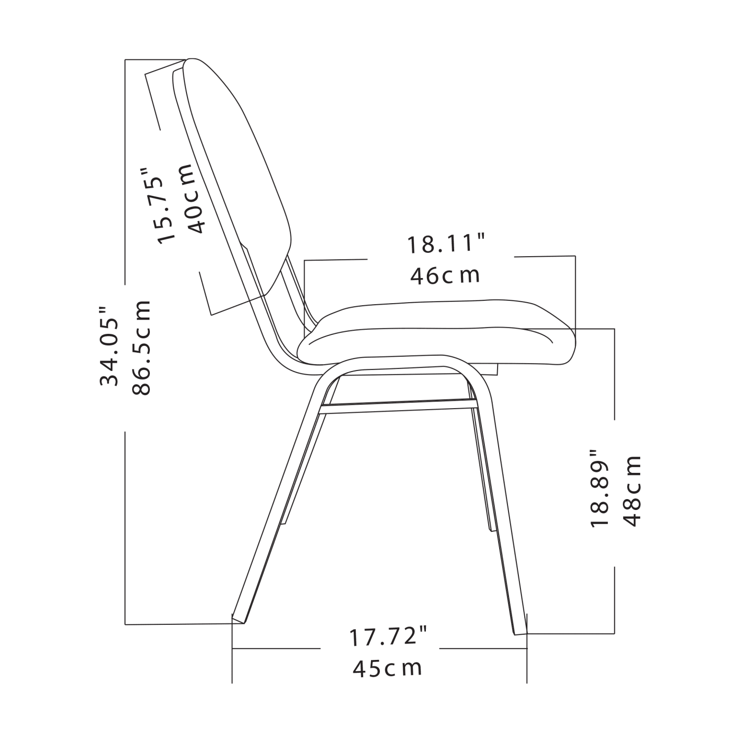 Realspace Banquet Padded Fabric Seat, Fabric Back Stacking Chair 17 9/10in Seat Width, Black Seat/Black Frame, Quantity: 1 - Image 4