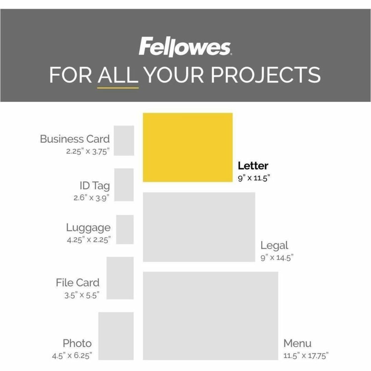 Fellowes Thermal Laminating Pouches 8-1/2in x 11in, Clear, Pack of 50 - Image 4