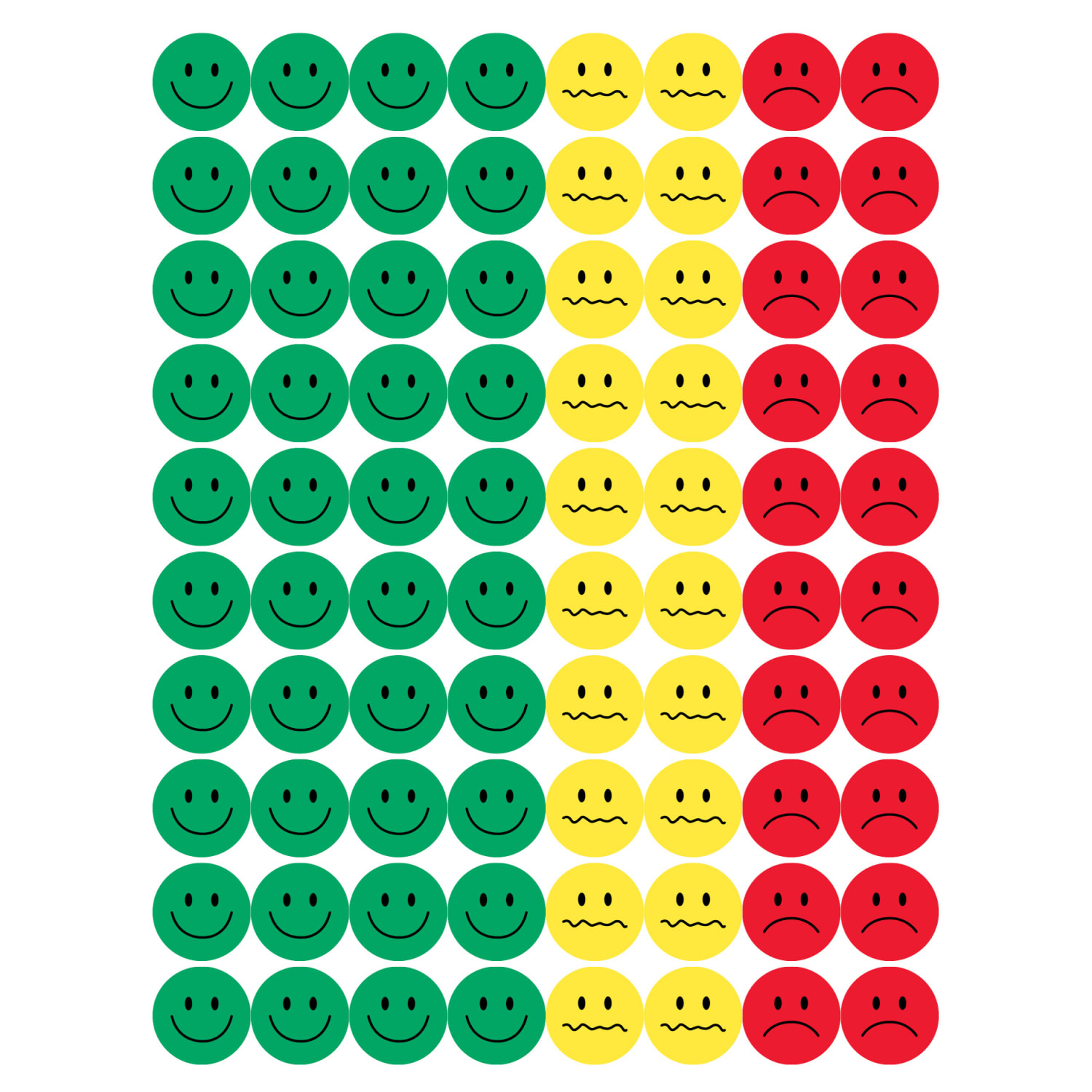 Hygloss Behavior Stickers, Assorted Colors, 320 Stickers Per Pack, Set Of 6 Packs - Image 3